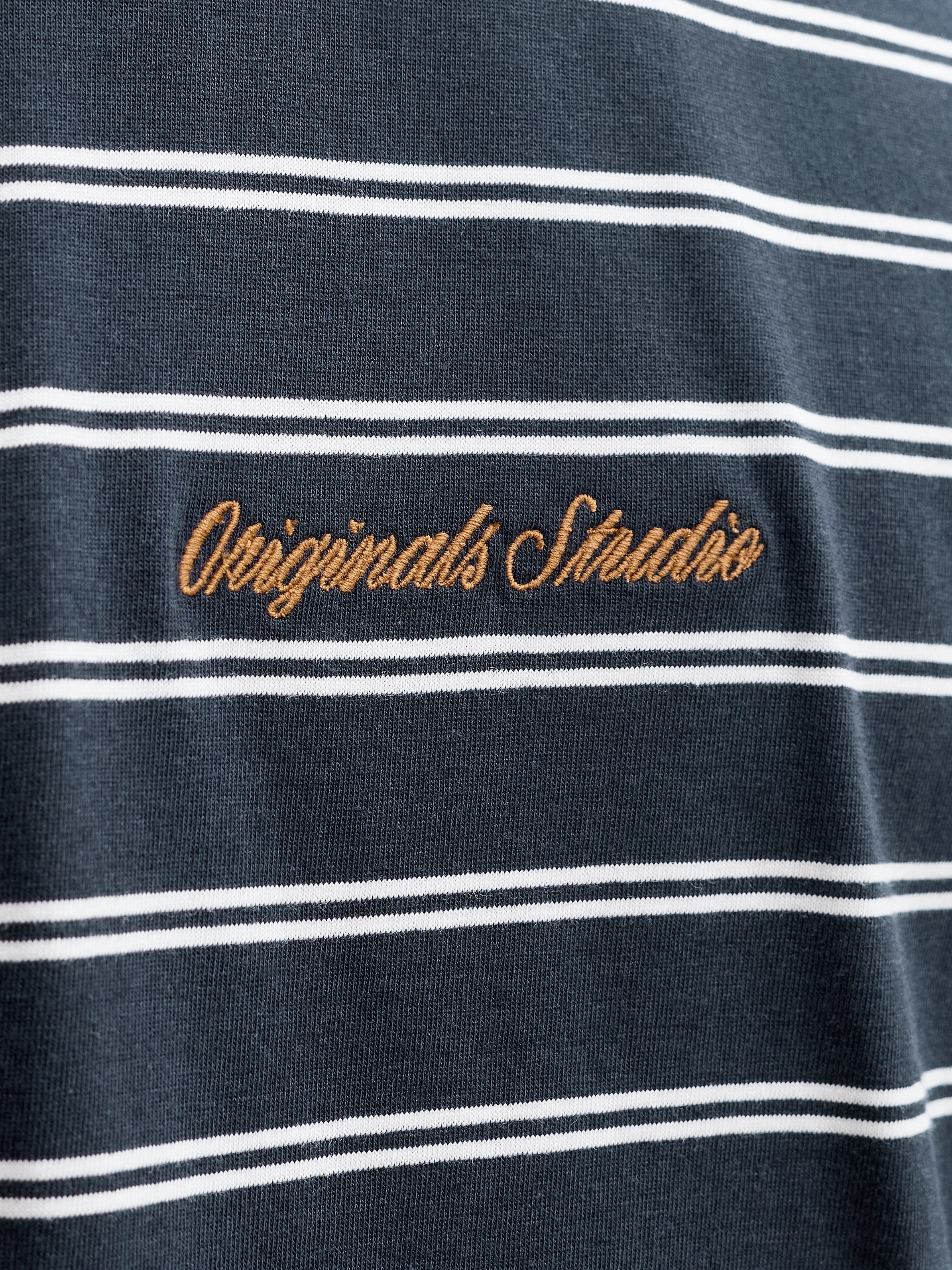 Jack & Jones T-Shirt »JORNORREBRO STRIPE TEE SS CN LN« Baumwolle, relaxed fit