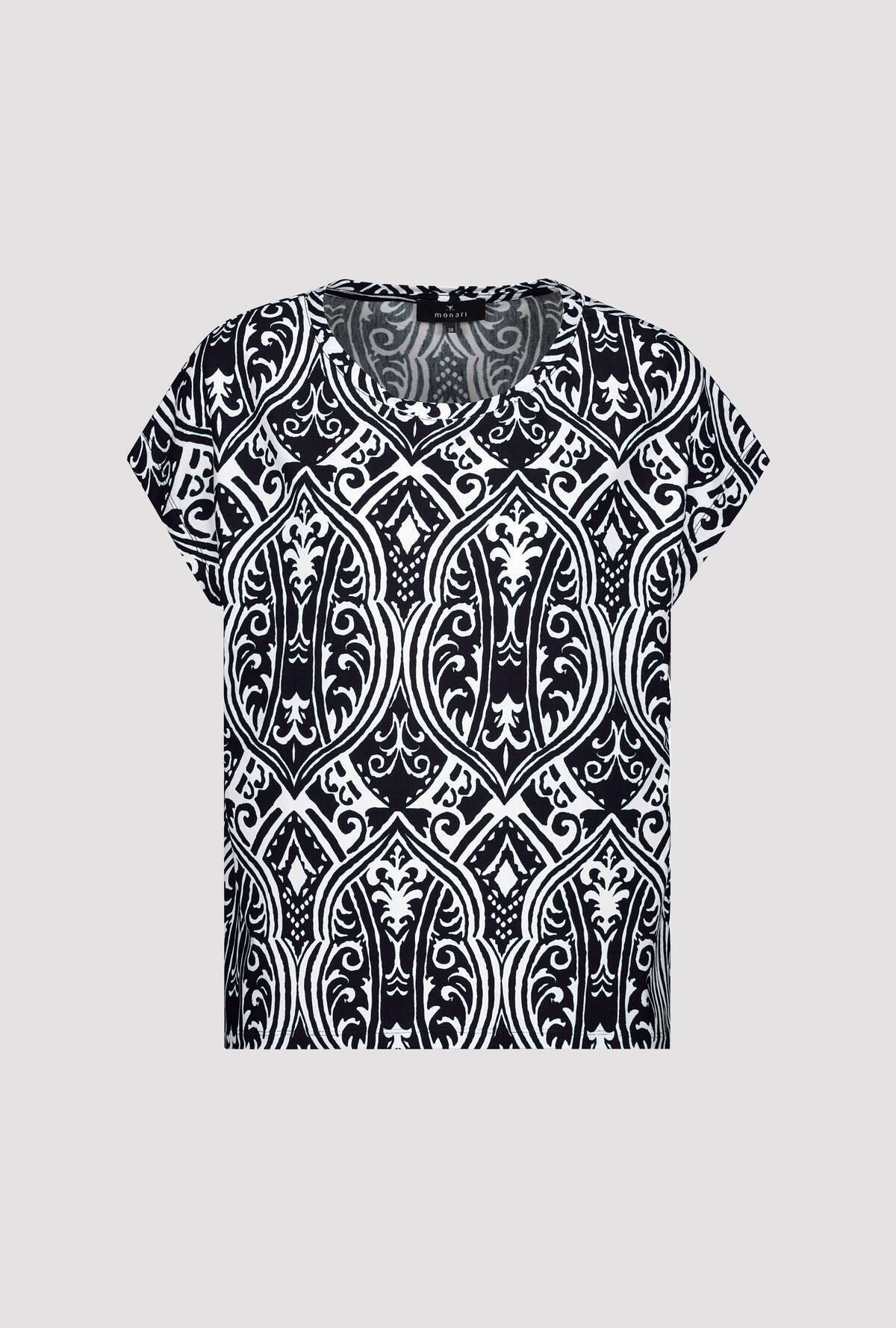 Monari T-Shirt Regular fit mit Ornament-Muster