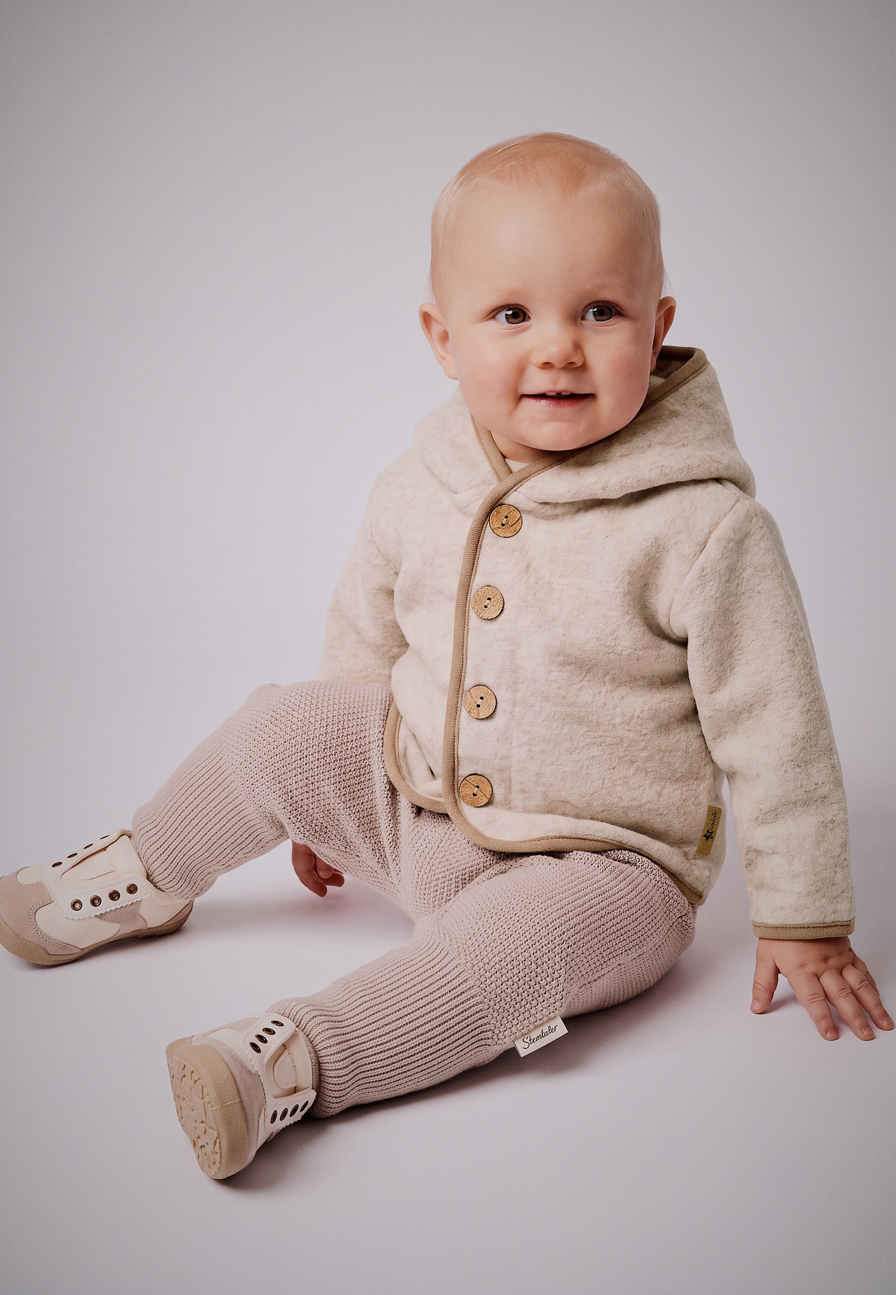 Sterntaler® Kapuzennickijacke »Baby Fleecejacke«