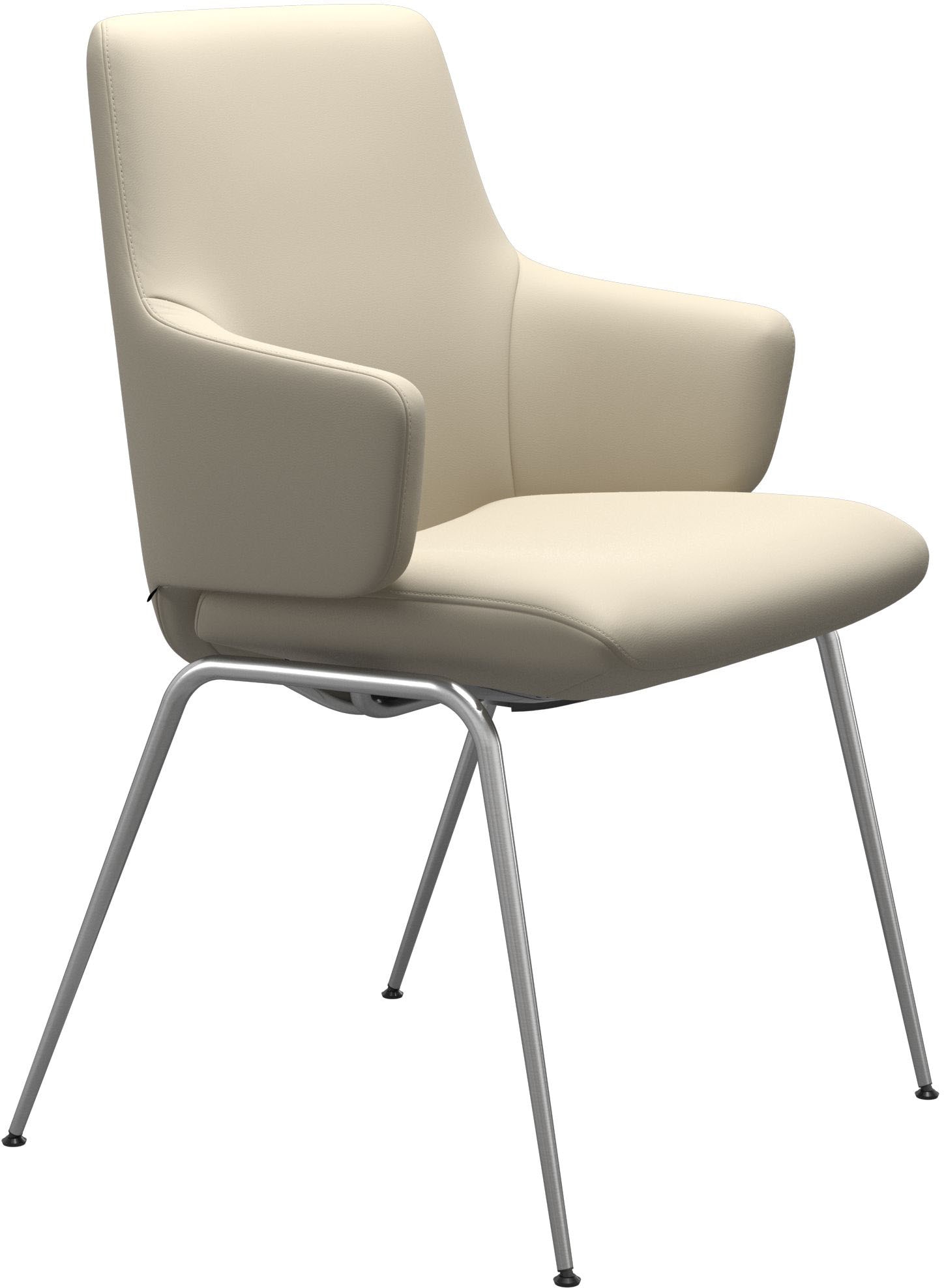 Stressless® Polsterstuhl »Laurel«, Leder BATICK, Low Back mit Armlehne, Größe L, mit Beinen aus Stahl in Schwarz matt