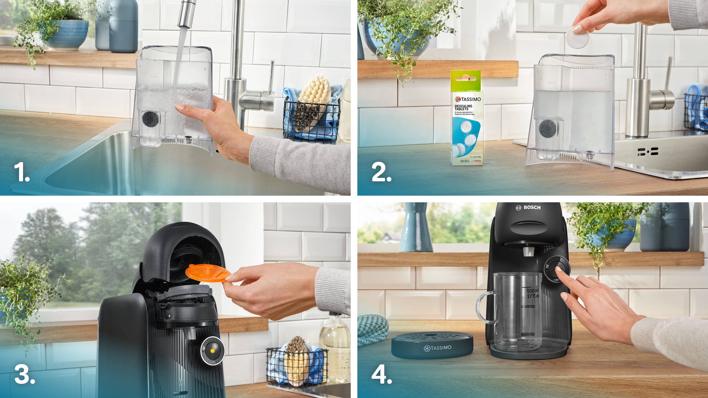 TASSIMO Kapselmaschine »finesse friendly TAS162E, intensiverer Kaffee auf Kopfdruck« aus Recyclingmaterial, mehr Intensität per Knopfdruck, schwarz