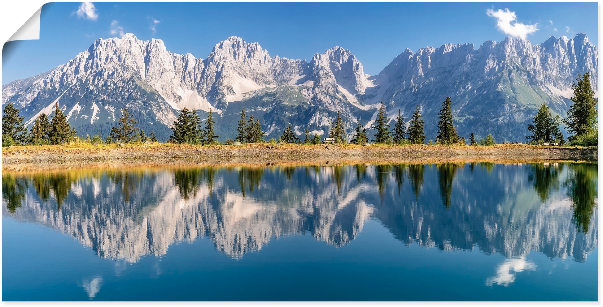 Artland Wandbild »Kaisergebirge Tirol«, Wandaufkleber Berge in & Alpenbilder, oder Größen (1 Leinwandbild, als Alubild, Poster bei bestellen versch. OTTO St.)