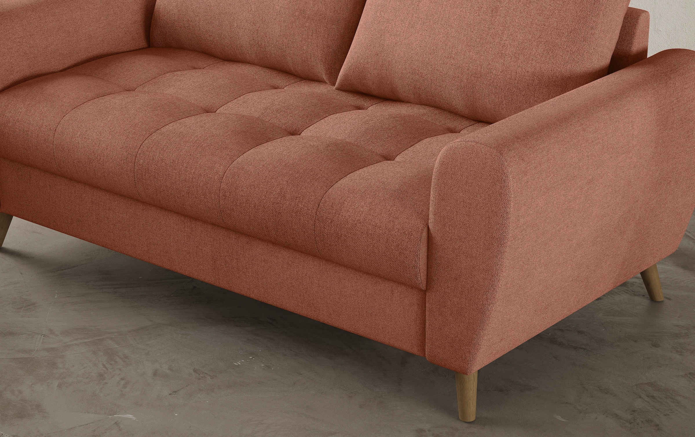 Mr. Couch 2,5-Sitzer »Blackburn II« Wahlweise mit Kaltschaumpolsterung bis 140 kg belastbar