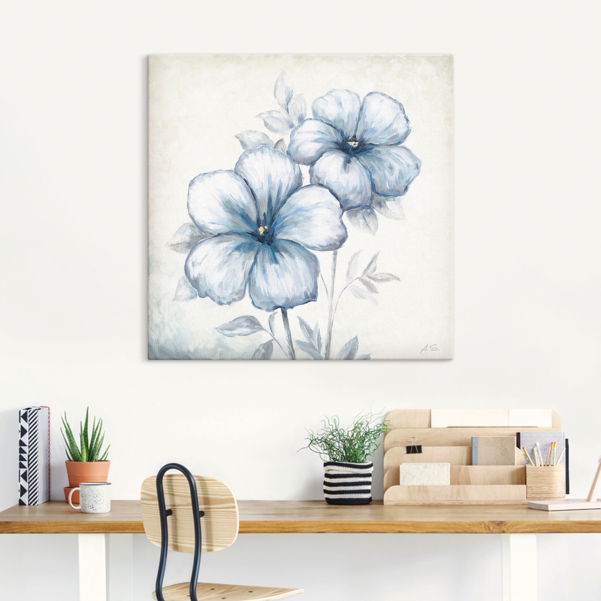Artland Wandbild »Blauer Mohn« Blumen 1 Stk. tlg. als Leinwandbild, Poster, Wandaufkleber in verschied. Größen