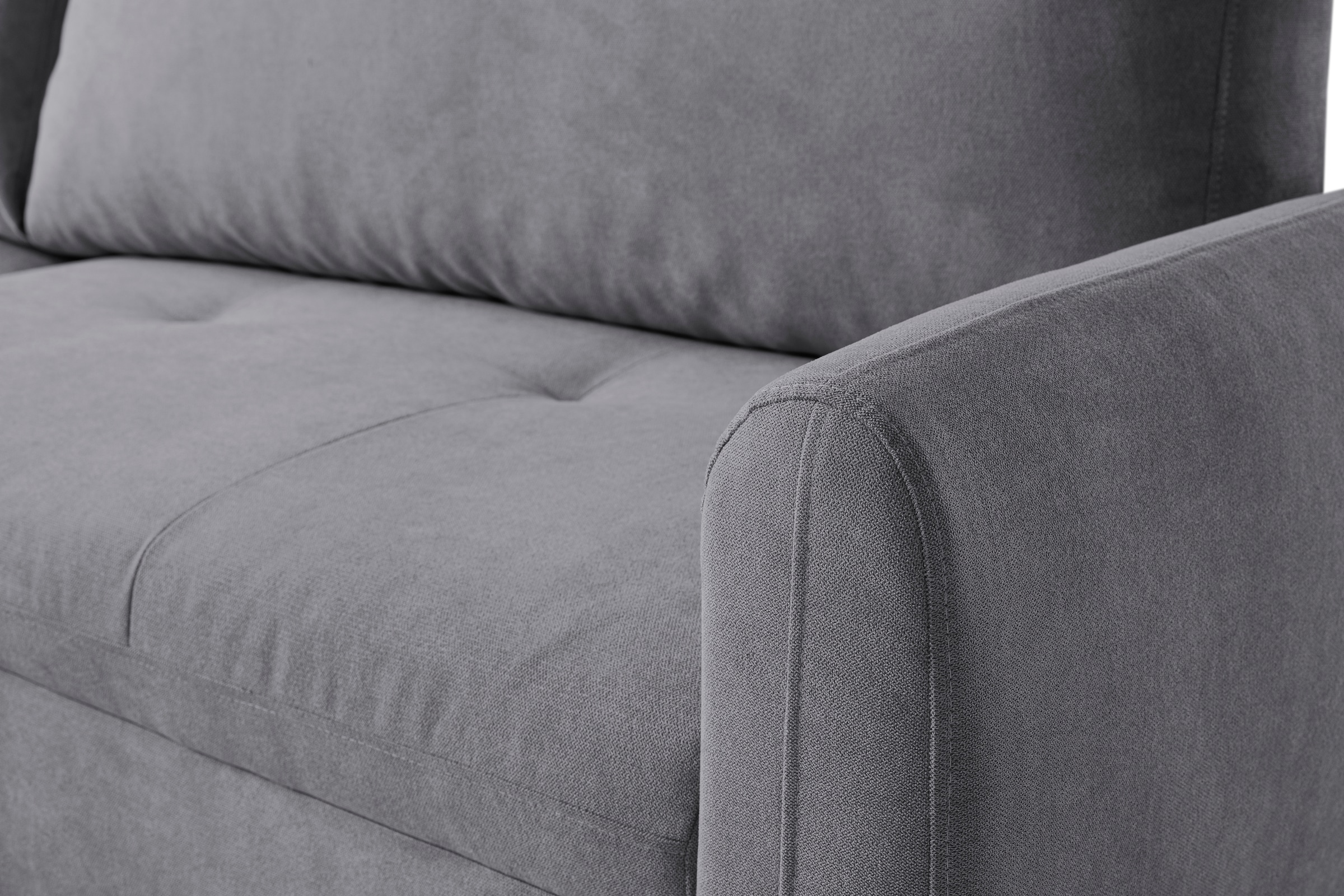 WERK2 Ecksofa »Figo inkl. Bettfunktion und Bettkasten, bequem, Breite 273cm, L-Form« Moderne, teilmassive Polsterecke, Komfortpolsterung und losen Kissen