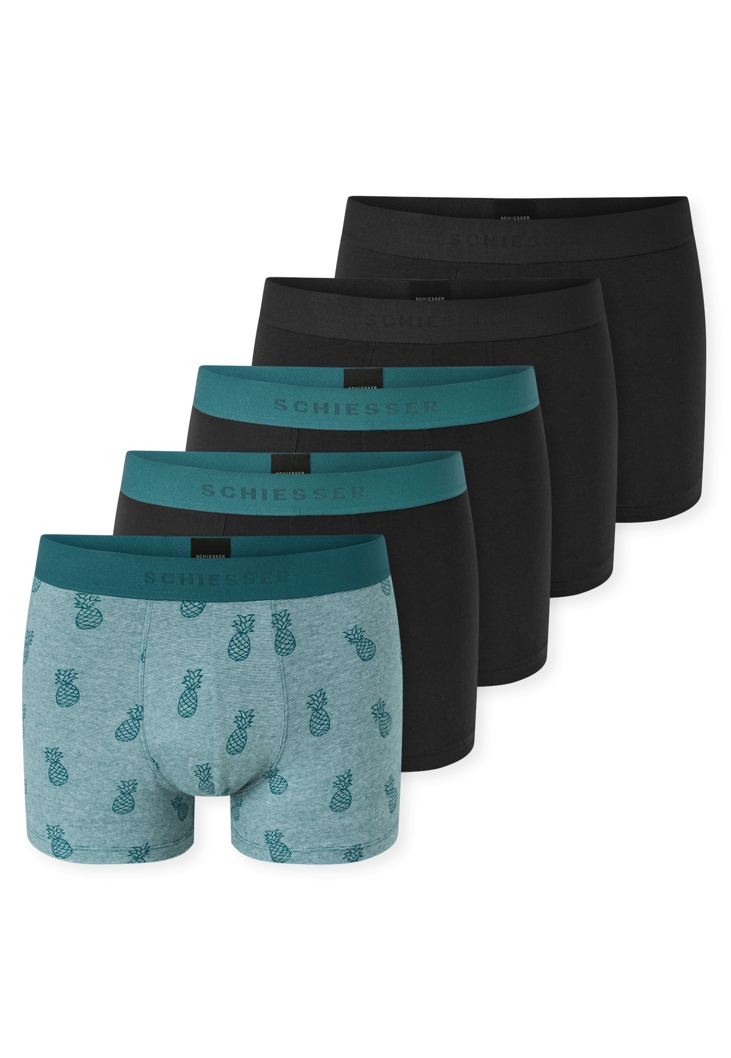 Schiesser Boxershorts »95/5 Multipacks« ohne Eingriff, angenehm weich