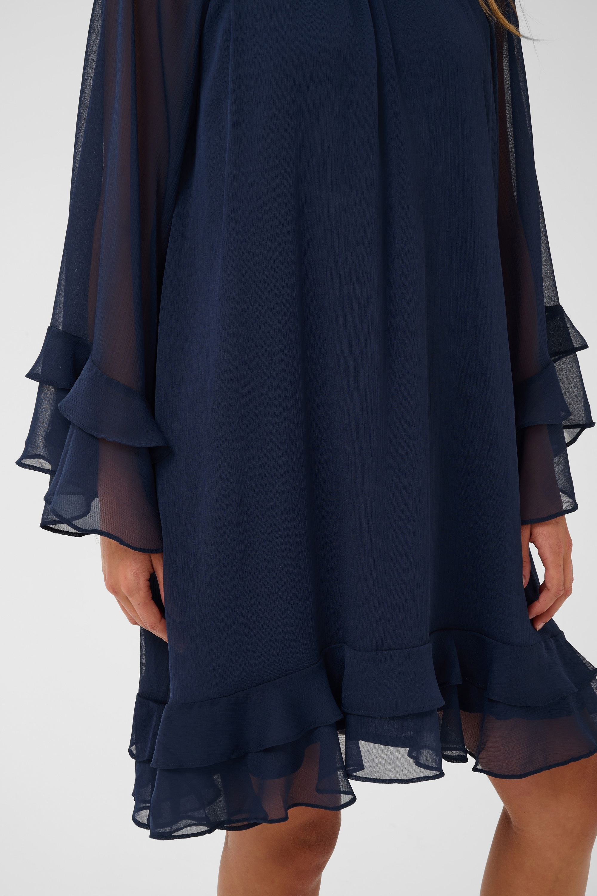 Saint Tropez Midikleid »Damen Kleid LabelleSZ«