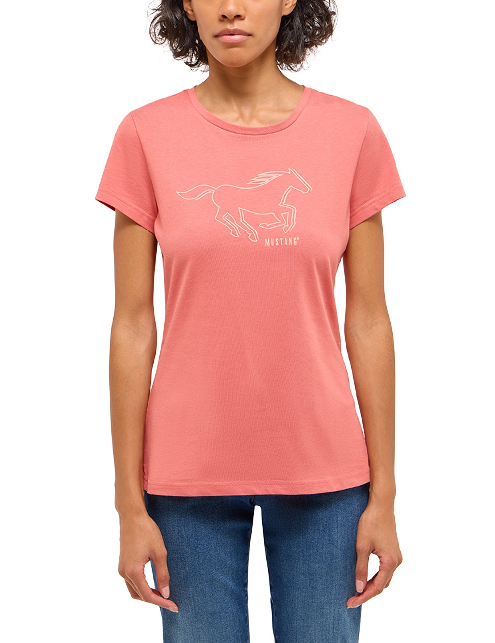 MUSTANG Kurzarmshirt »Damen Style Loa«