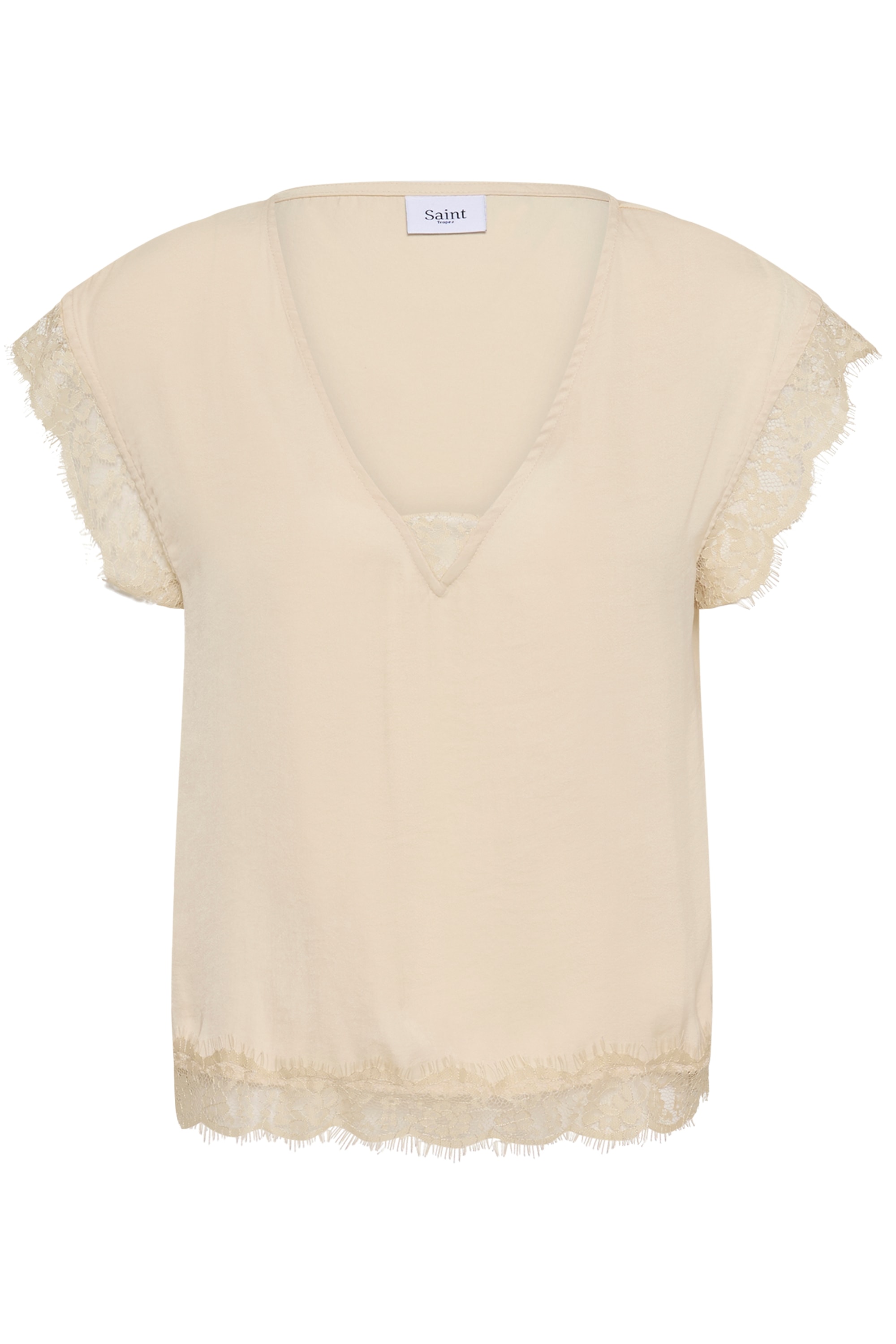 Saint Tropez Kurzarmbluse »Kurzarm-Bluse PigaoSZ«