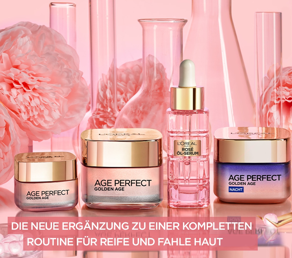 L'ORÉAL PARIS Feuchtigkeitscreme »Age Perfect Golden Age Rosé-Tagespflege«, mit hoher Wirksamkeit