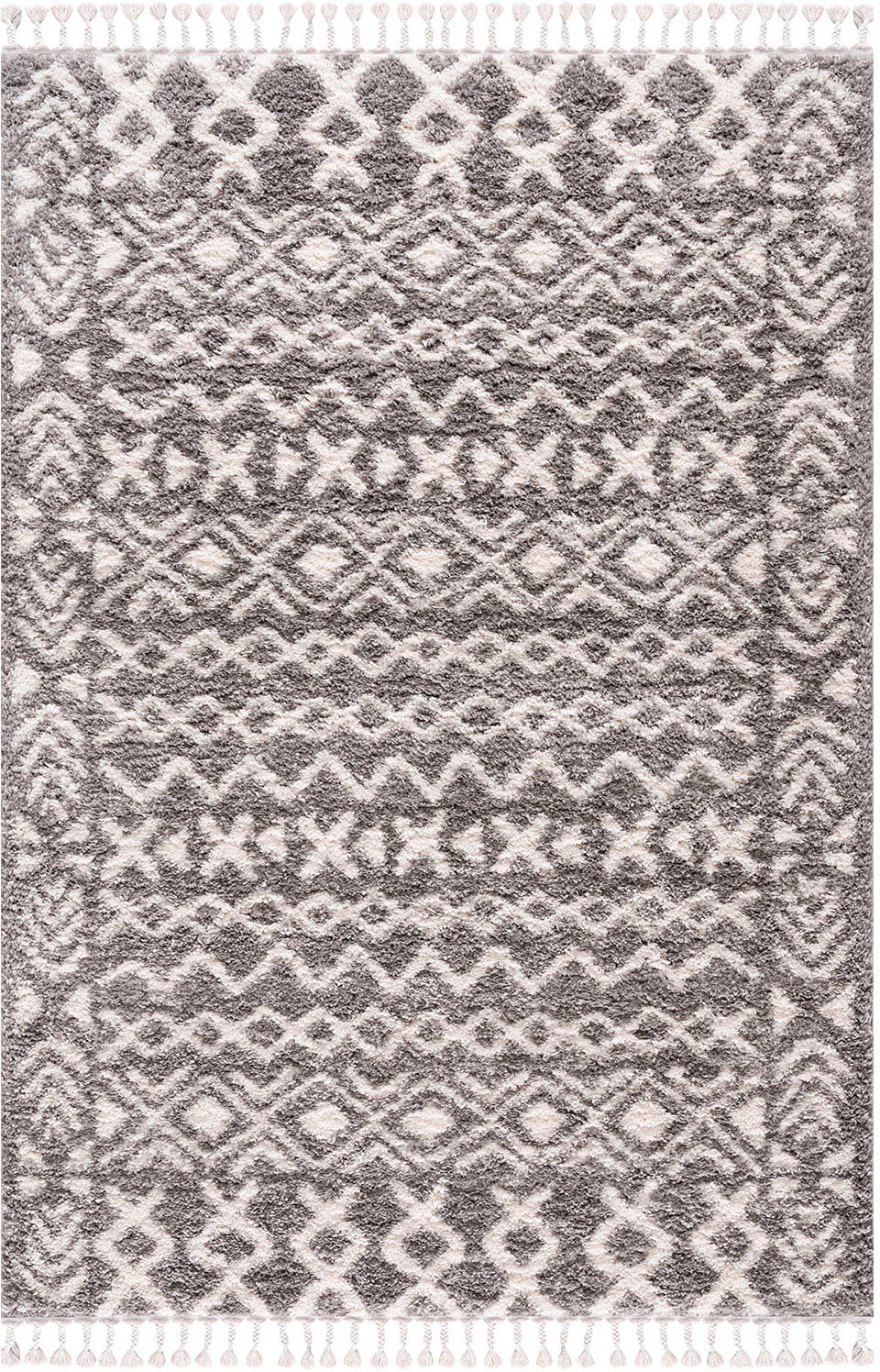 Carpet City Hochflor-Teppich »Pulpy 514«, rechteckig, 30 mm Höhe, besonders weich, mit Fransen, Ethno Look