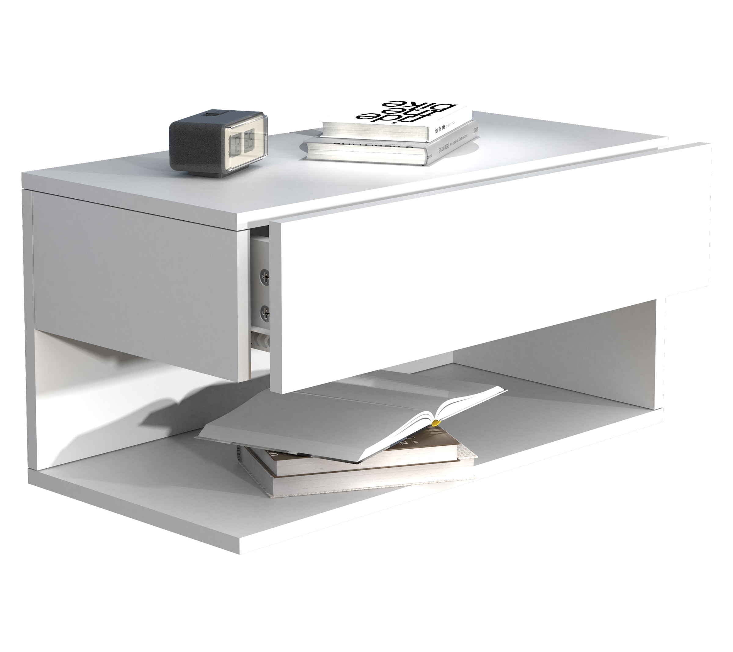 VCM Nachttisch »Wandschublade Wand Hänge Nachttisch Usal XL 60cm« 1 Stk. tlg.