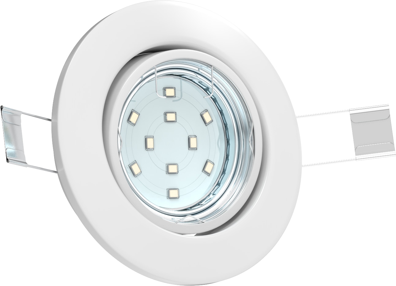 B.K.Licht LED Einbauleuchte »Hila«, 6er-Set, inkl. GU10 LED-Leuchtmittel, Leuchtenkopf schwenkbar, Schutzart IP23