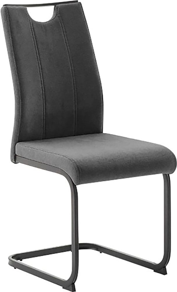 MCA furniture Freischwinger »MCA TERESINA Schwingstuhl mit Griffloch«, Feingewebe, (4er-Set), Schwingstühle mit Griffloch, Komfortsitzhöhe von ca. 48 cm