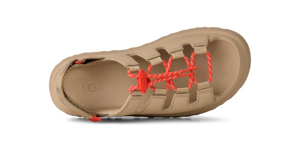 UGG Plateausandale »GOLDENGLOW TOGGLE SANDAL«  Plateau, Klettschuh, Riemchensandale mit Kontrast-Details