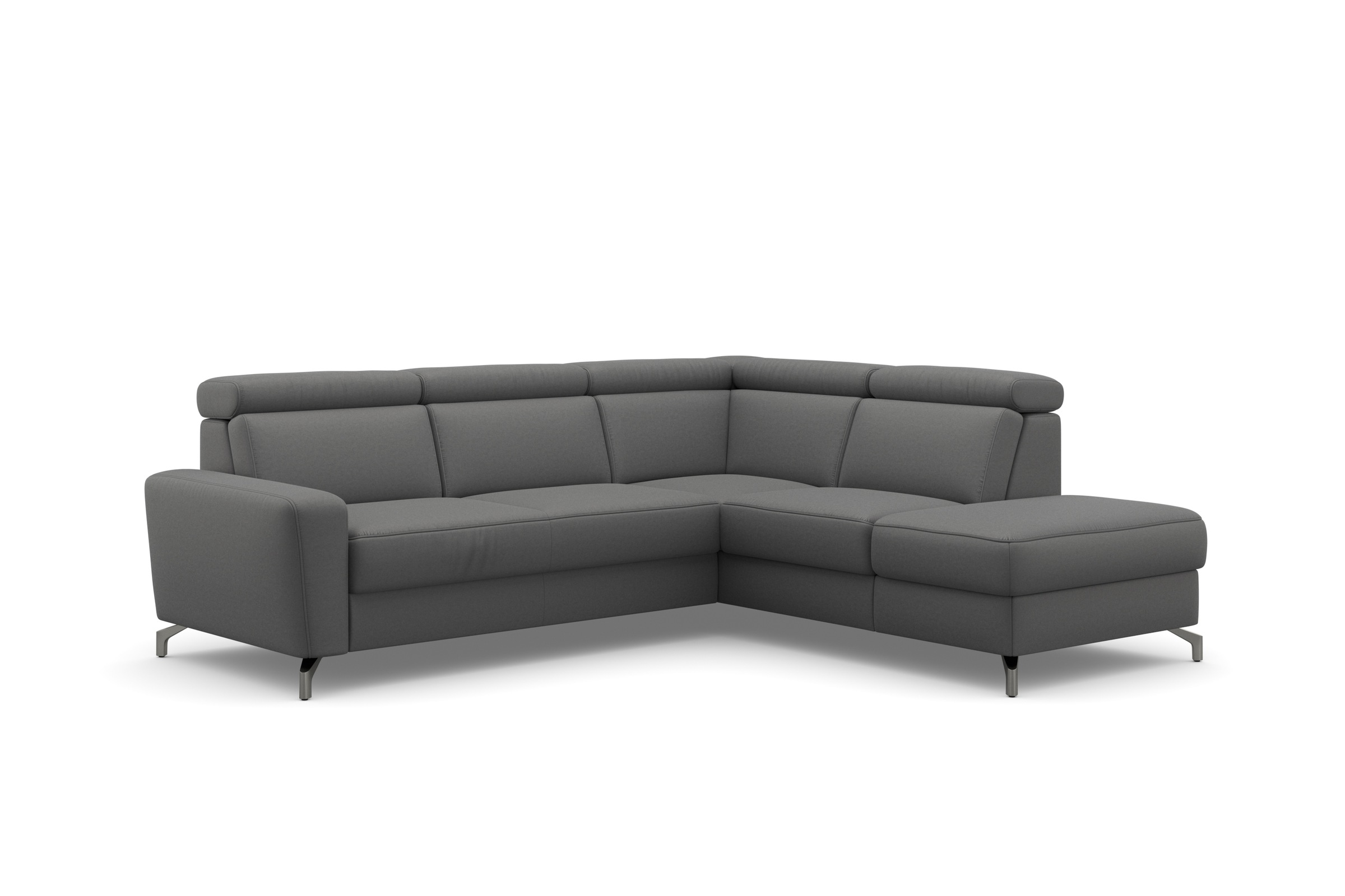 sit&more Ecksofa »Scarlett L-Form« inklusive Kopfteilverstellung, wahlweise mit Bettfunktion, Bettkasten