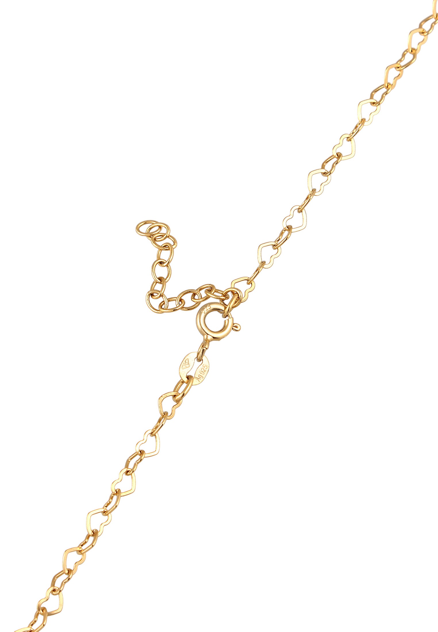 Elli Bauchkette »Schmuckzubehör Herz Body Chain Taillenkette 925 Silber«