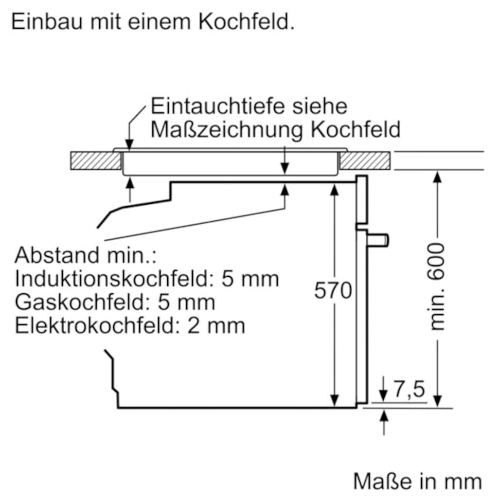 SIEMENS Pyrolyse Backofen »HB578ABS0«, iQ500, HB578ABS0, Pyrolyse-Selbstreinigung