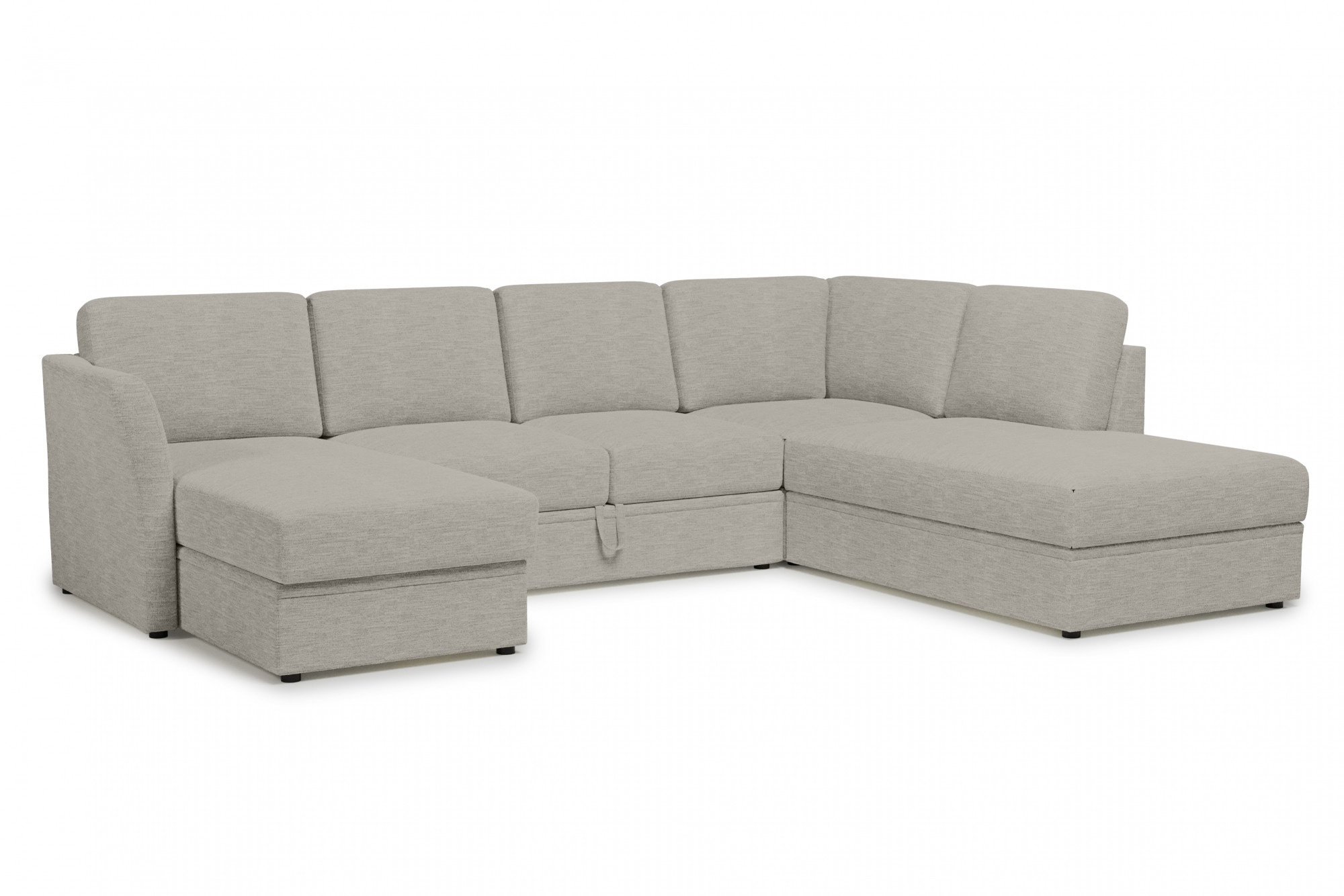 Home affaire Wohnlandschaft »Lavars Schlafsofa«, mit Bettfunktion und Stauraum, in zwei verschiedenen Bezugsqualitäten