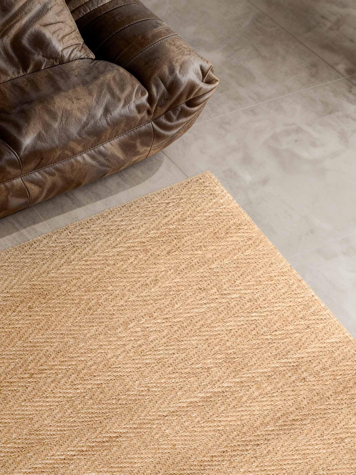 Villeroy & Boch Teppich »Mirabelle« rechteckig 10 mm Höhe Jute, Natur, Wohnzimmer, Esszimmer, Schlafzimmer, Fischgrätendesign