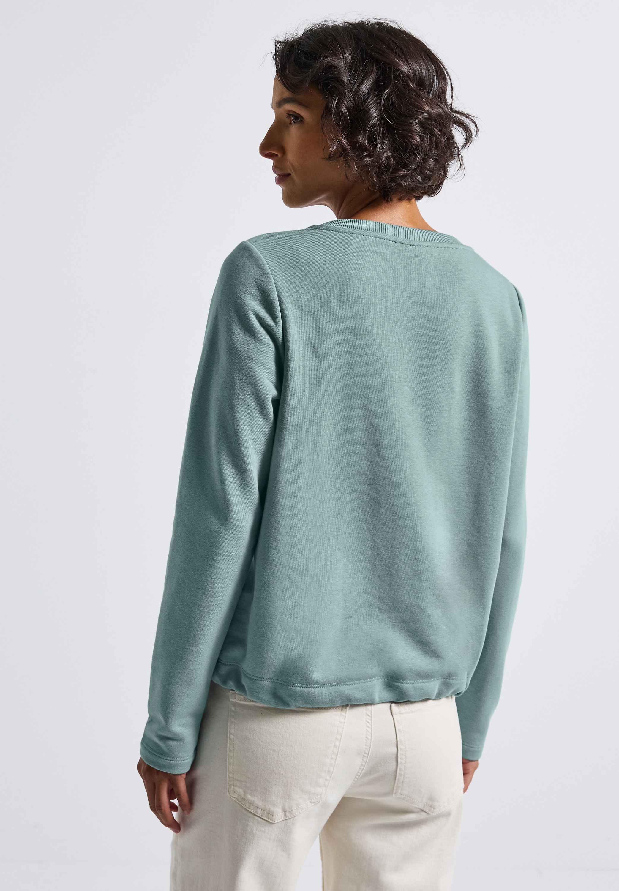 STREET ONE Sweatshirt mit Tunnelzug am Saum