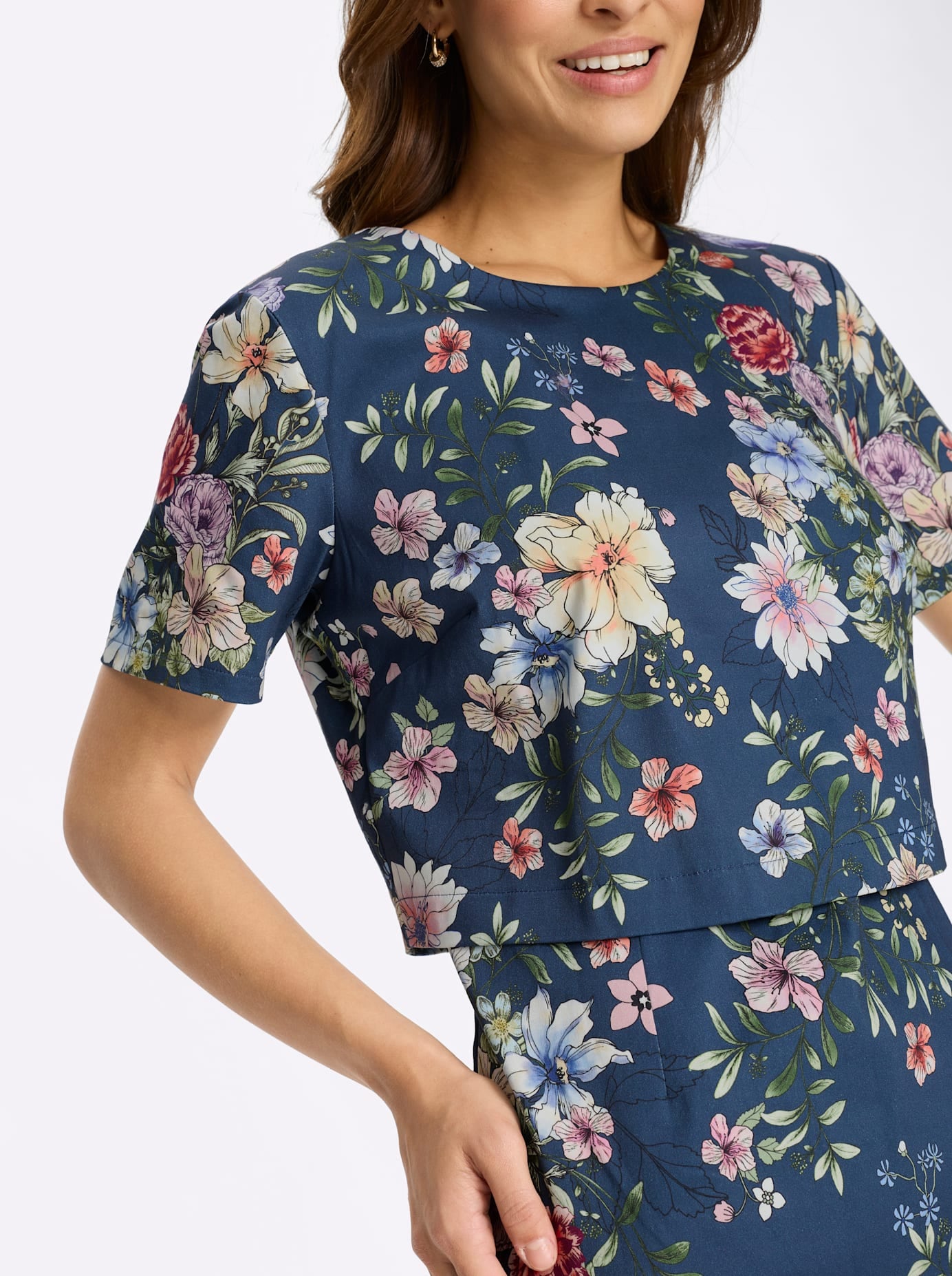 Lady Satinkleid »Druck-Kleid«