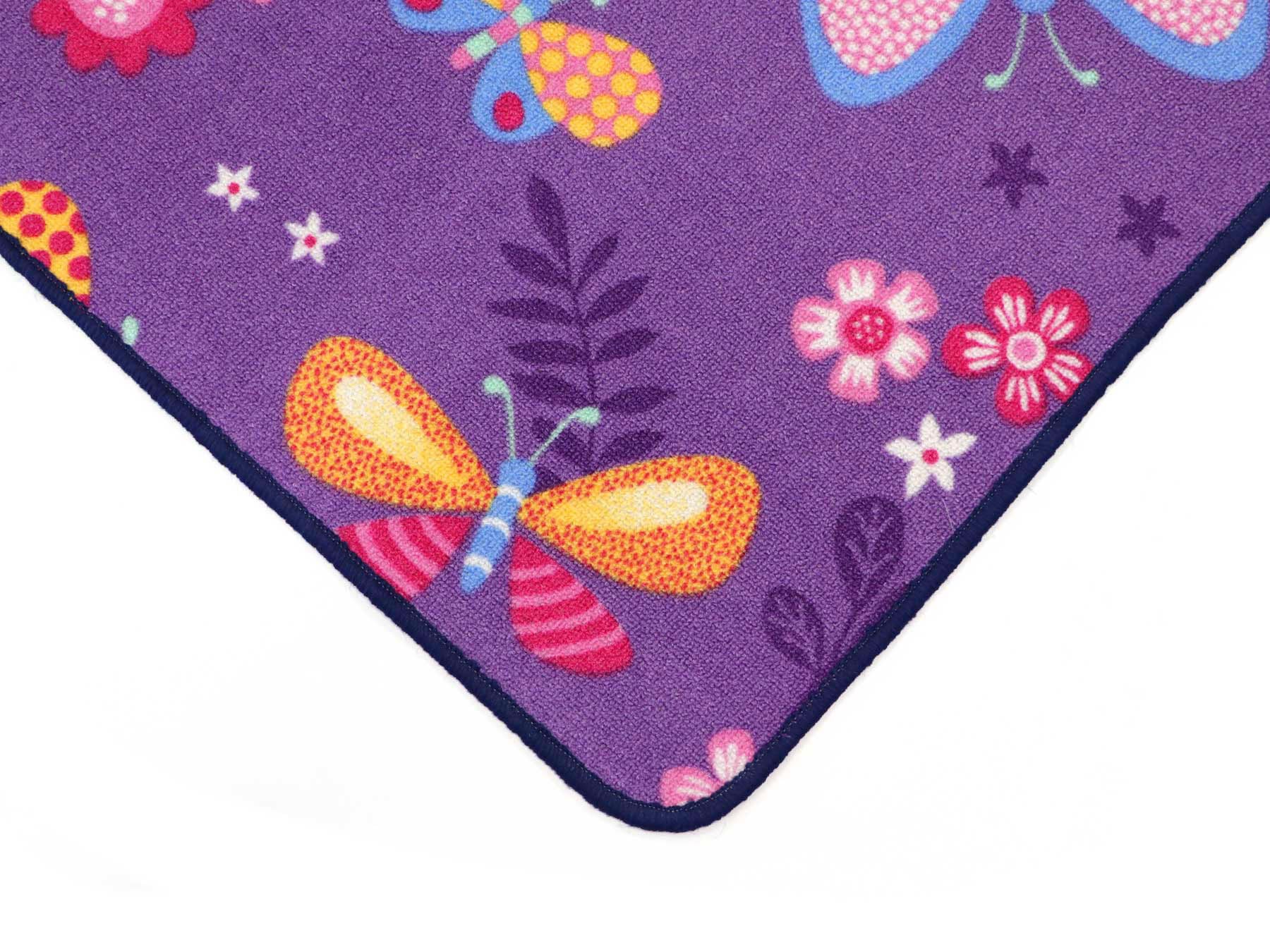 Primaflor-Ideen in Textil Kinderteppich »PAPILLON, Made in Belgium«, rechteckig, 6,5 mm Höhe, Motiv Schmetterlinge, Kinderzimmer