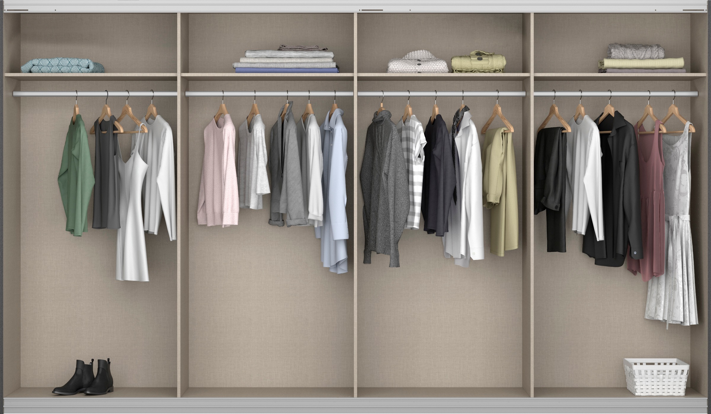 rauch Schwebetürenschrank »Syncrono«, mit Synchronöffnung
