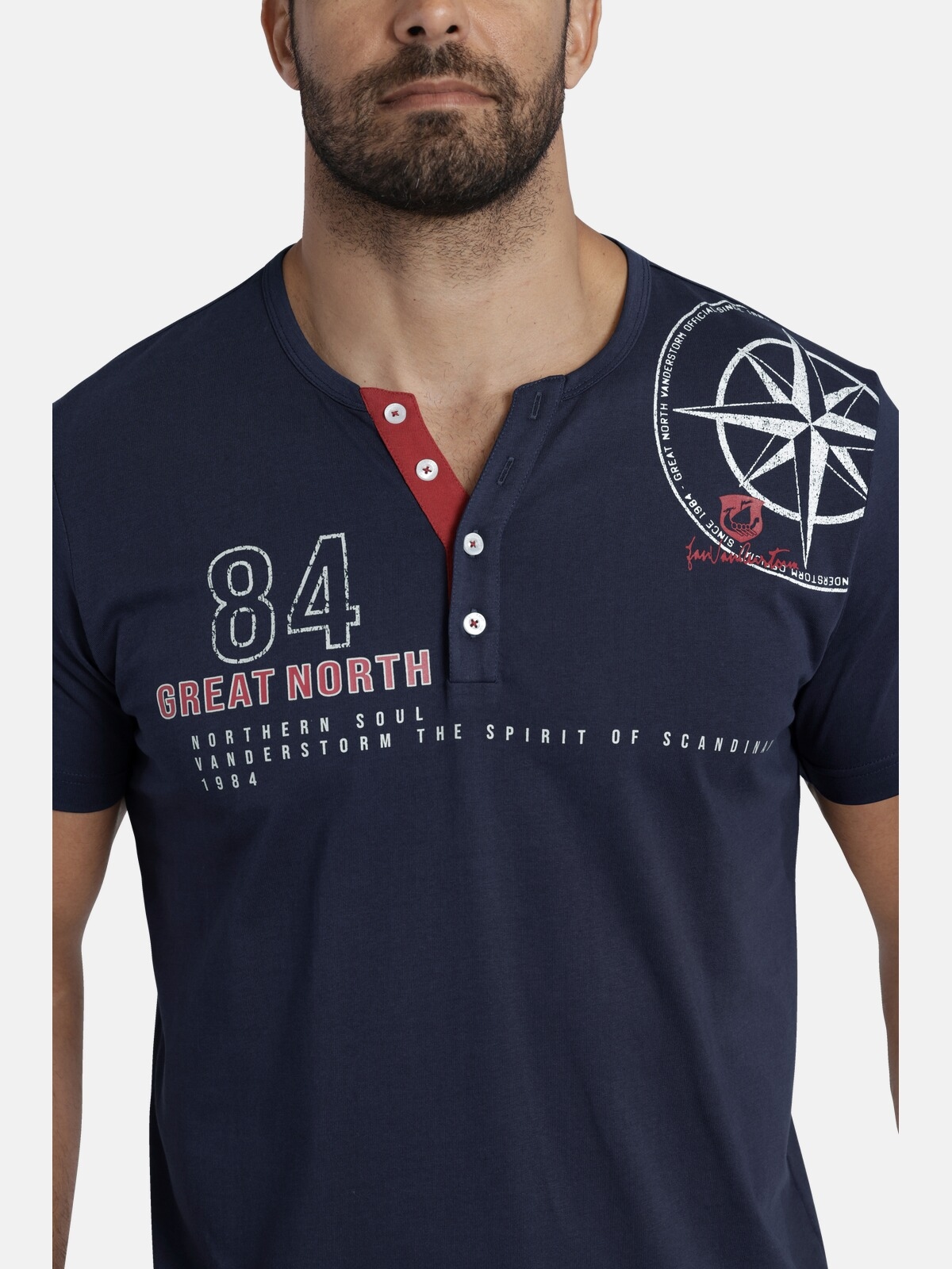 Jan Vanderstorm T-Shirt »T-Shirt LINDRAD«