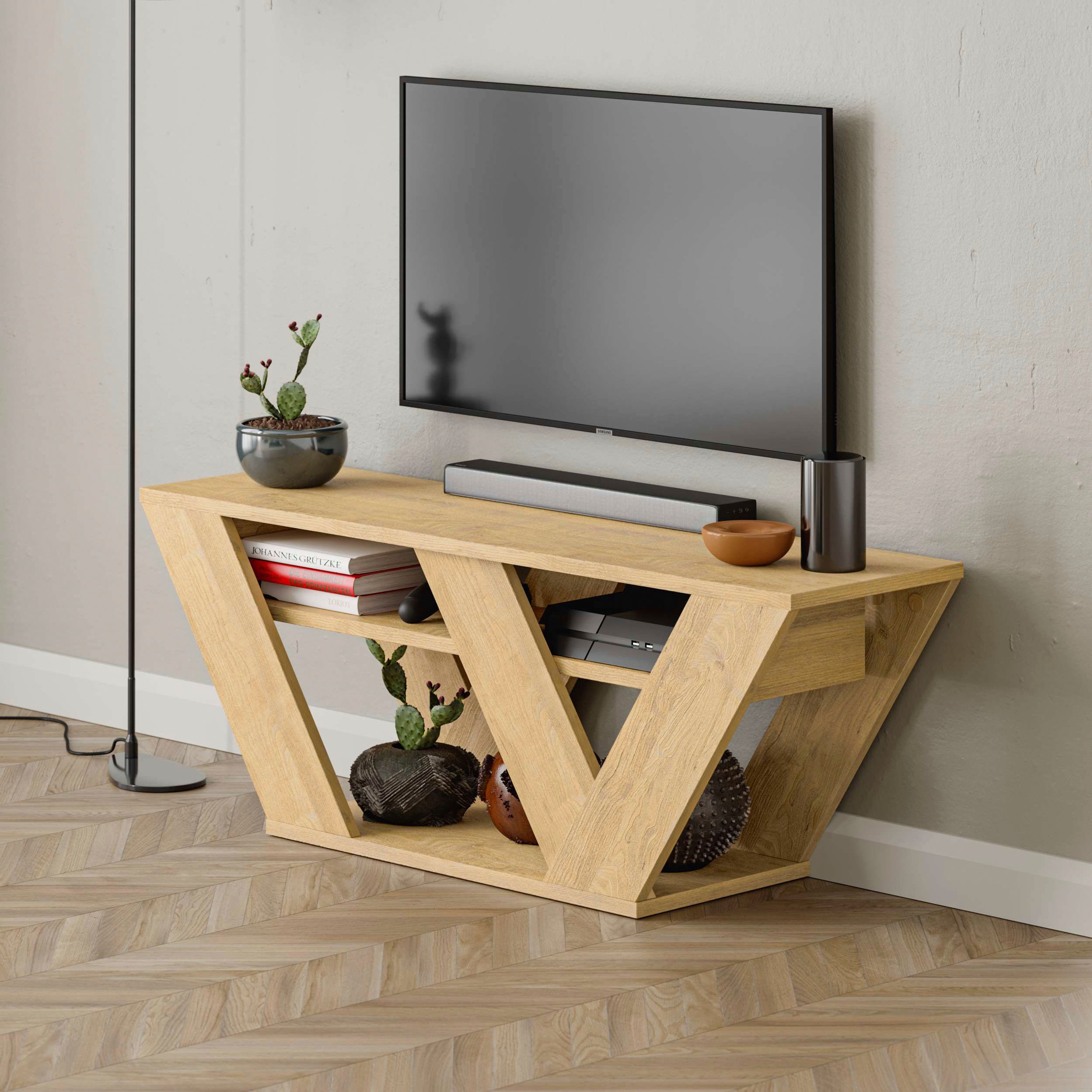 Decortie TV-Schrank »Thales TV Schrank«, (Packung), Einfache Montage,Platzsparend