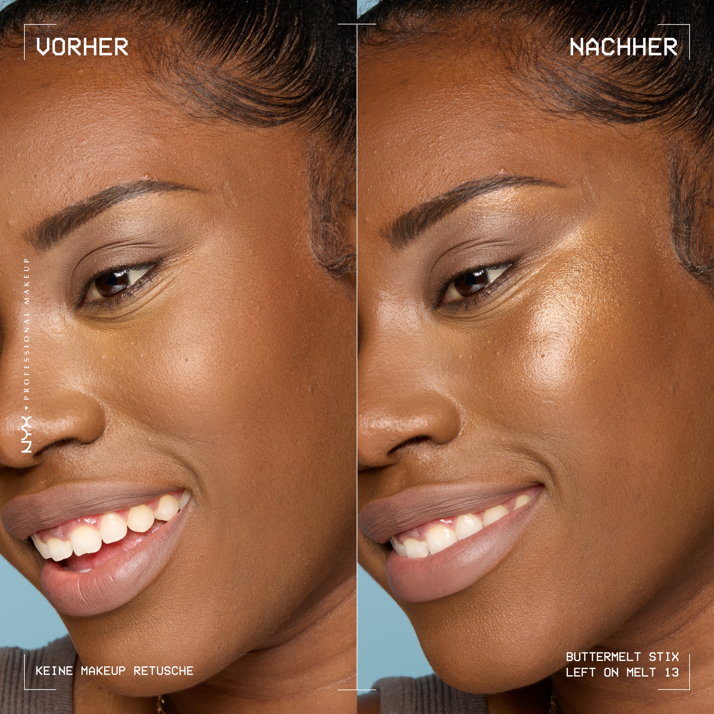 NYX PROFESSIONAL MAKEUP Highlighter »BUTTERMELT STIX GLOW BOOSTING HIGHLIGHTER STICK« mit Cupuaçu- und Kokosnussbutter, für einen ultimativen Glow
