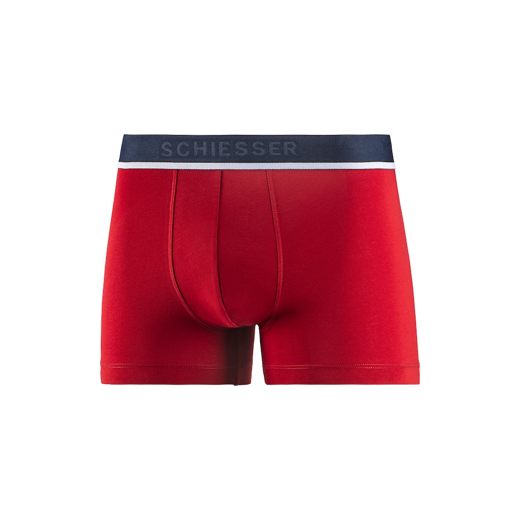 Schiesser Boxer »"95/5"«, (3er-Pack), sportlicher Logo-Webgummibund mit schmalen weißem Ansatz