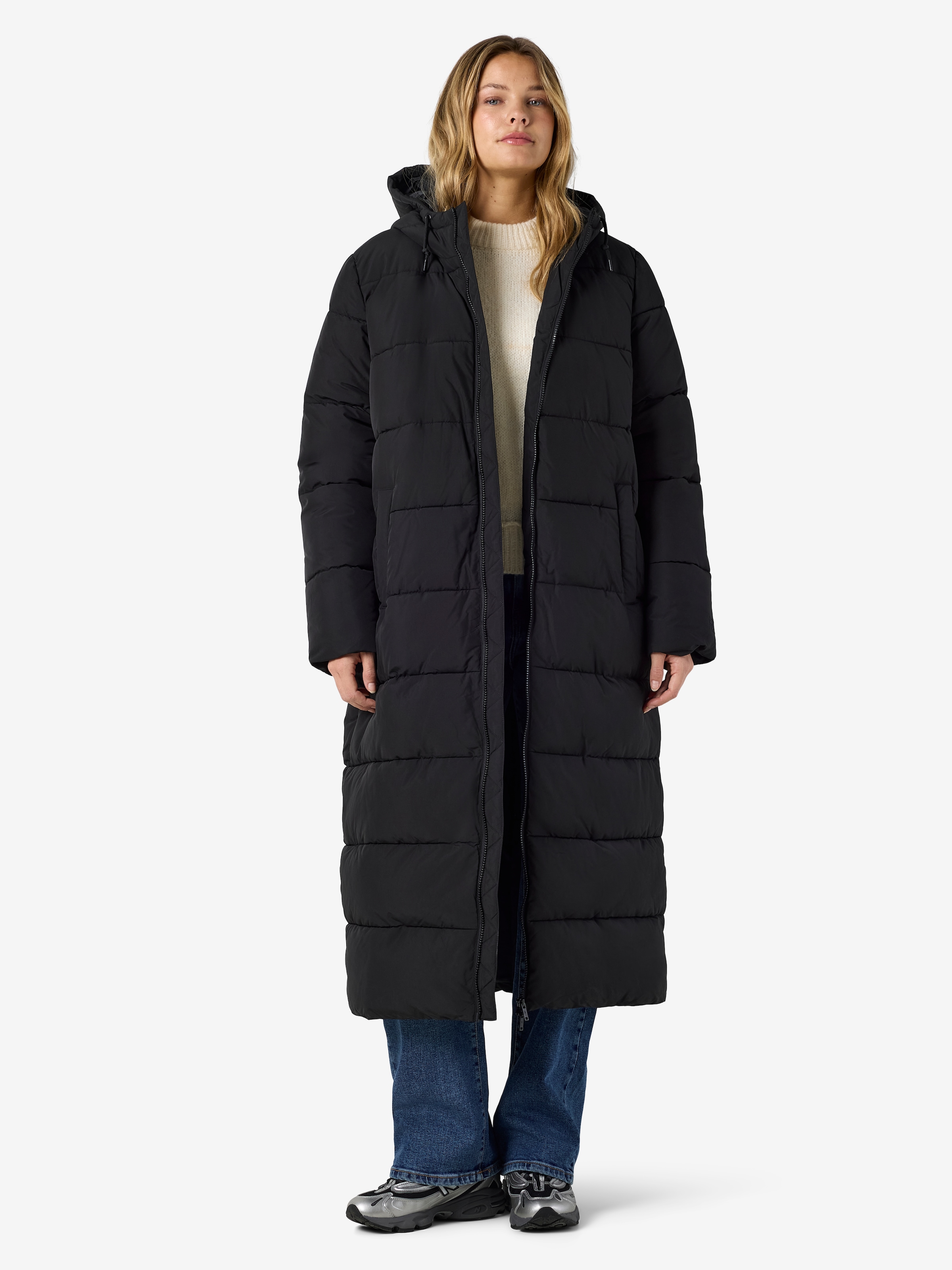 Noisy may Steppmantel »NMROSY X-LONG PUFFER COAT NOOS« Kunstfaser
