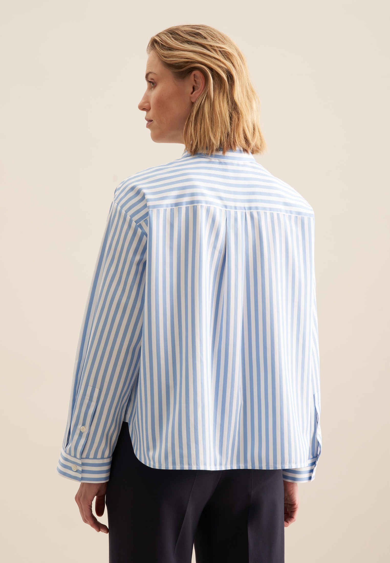 seidensticker Hemdbluse, Kragen Gestreift