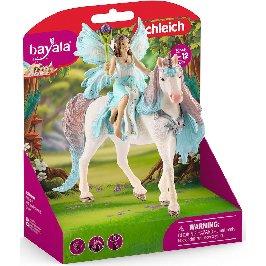 Schleich® Spielfigur »BAYALA®, Eyela mit Prinzessinnen-Einhorn (70569)«