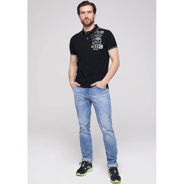 CAMP DAVID Poloshirt, mit Kontrastnähten auf den Schultern online bestellen  bei OTTO