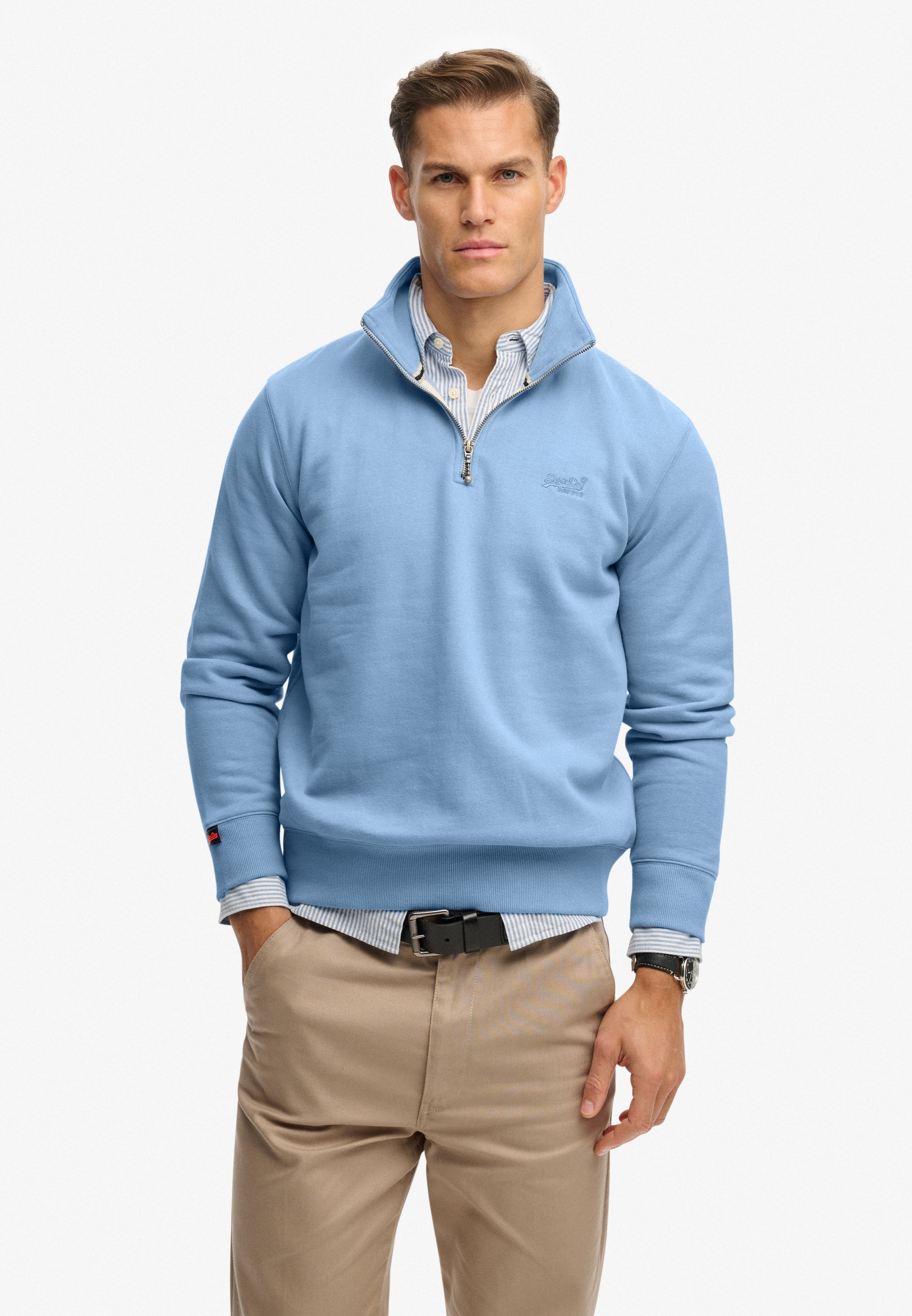 Superdry Sweatshirt »ESSENTIAL LOGO HENLEY«
