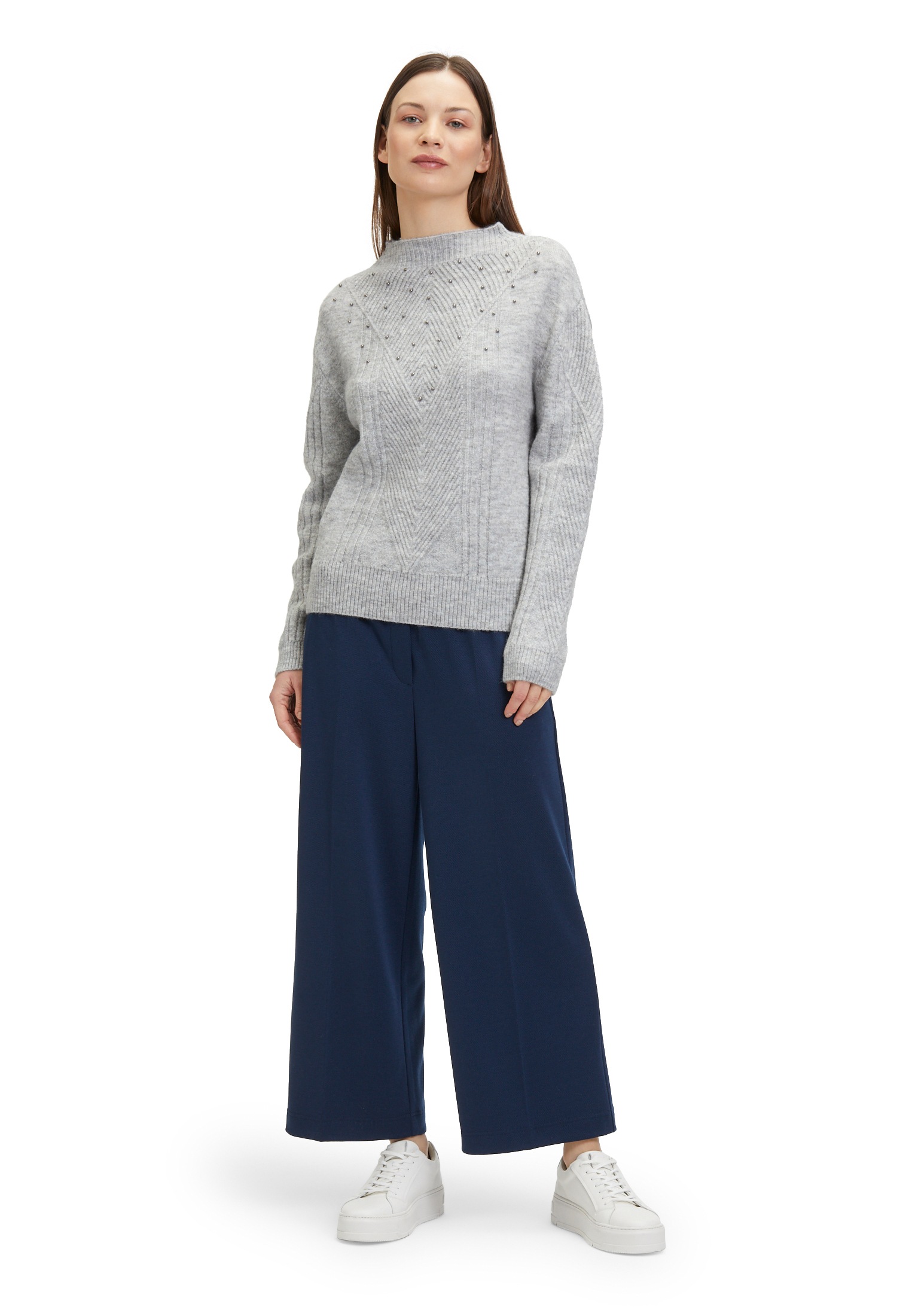 Betty&Co Strickpullover »Strickpullover mit Perlen«