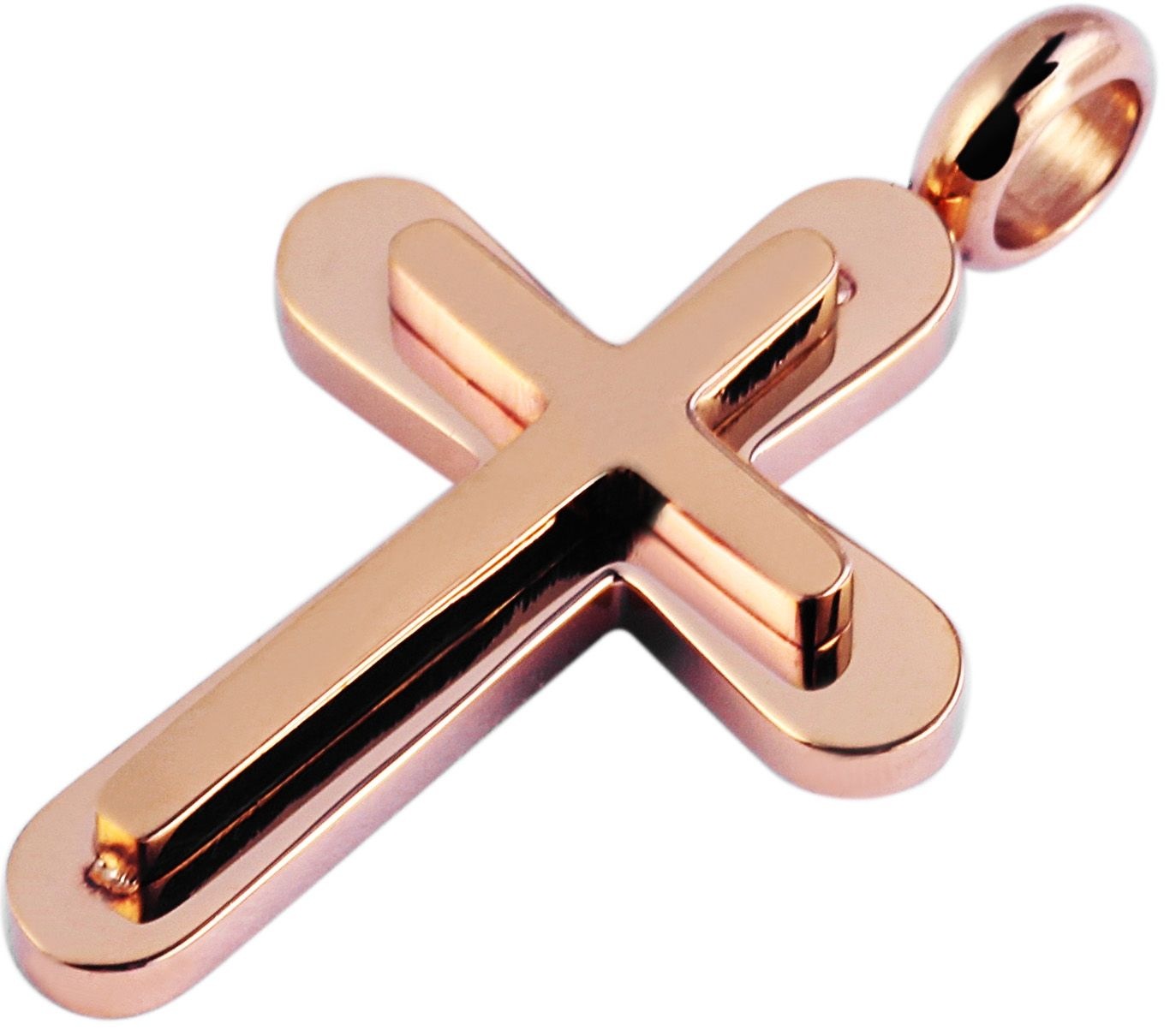 Adelia´s Kreuzanhänger »Unisex Anhänger ¿ Kreuz Kreuzanhänger aus Edelstahl«