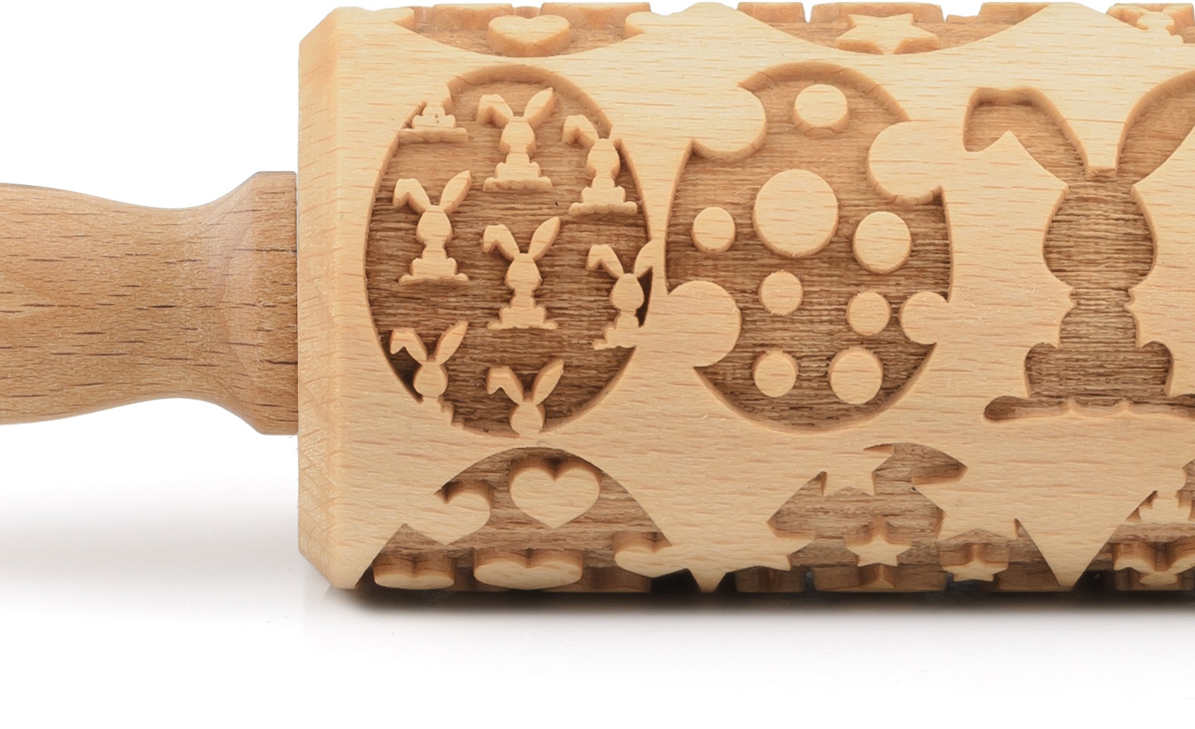 folkroll Teigroller »3D-Motiv-Teigrolle« Happy Easter