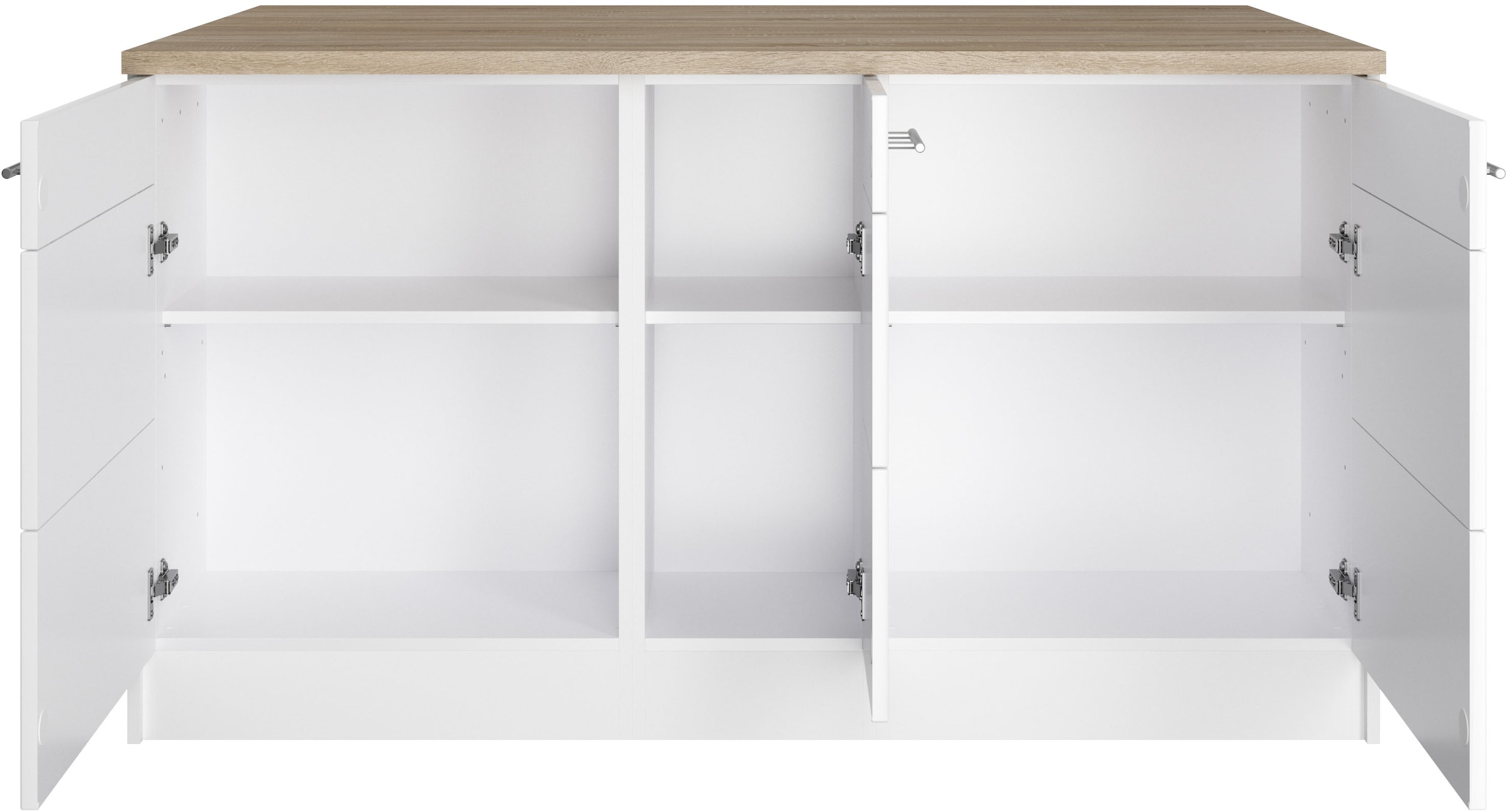 HELD MÖBEL Kücheninsel »Wien«, Breite 153 cm, MDF-Fronten, Flaschenregal