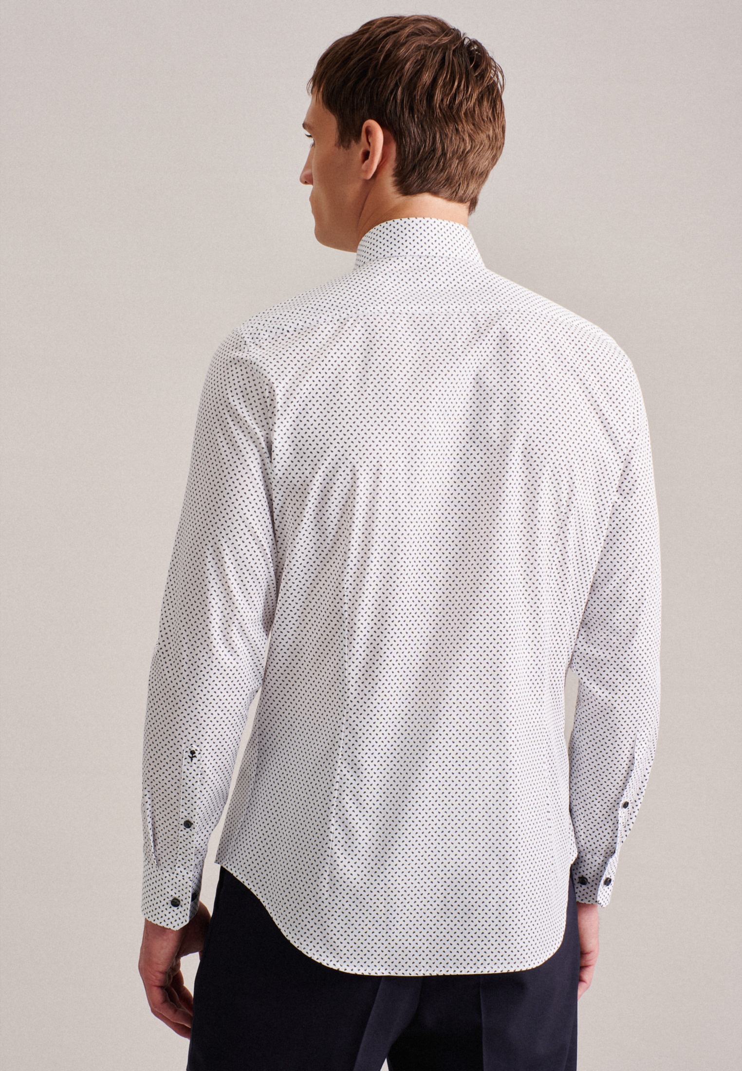 seidensticker Businesshemd »Shaped«, Shaped Langarm Kentkragen Paisley