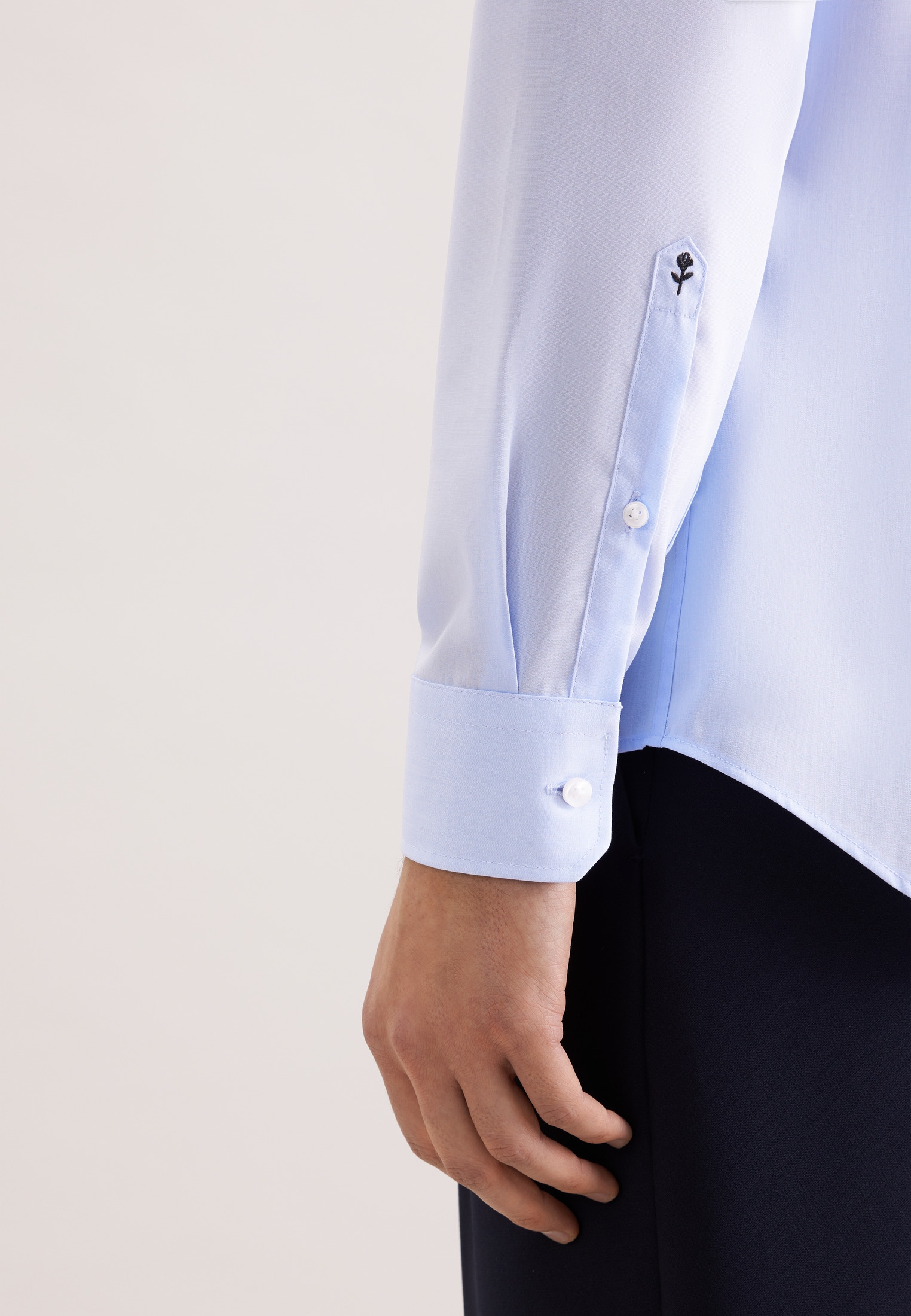 seidensticker Businesshemd »Schwarze Rose« Slim 1/1 Kentkragen Uni