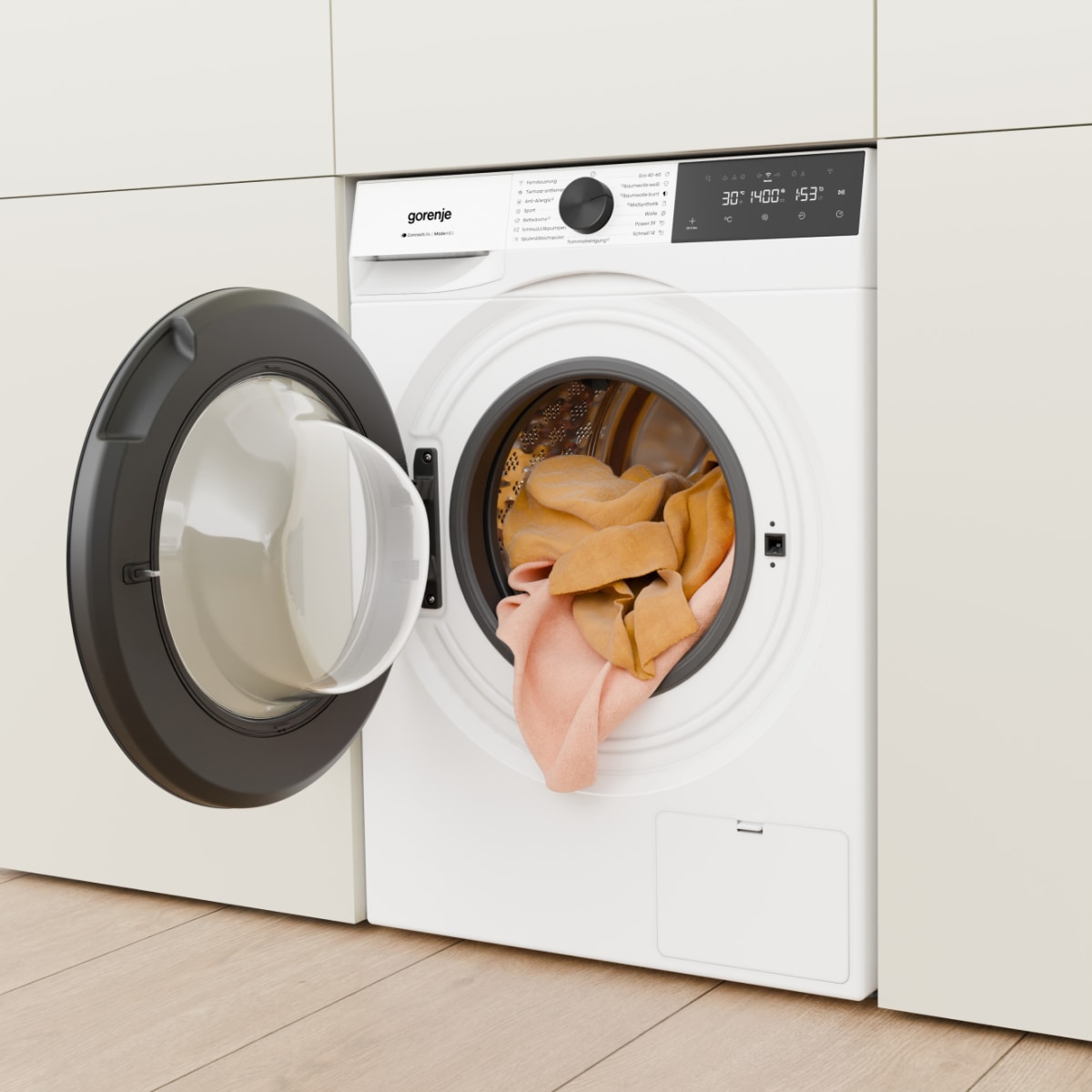 GORENJE Waschmaschine G400 »W5G414A4P1« 10 kg 1400 U/min 40% besser als Energieklasse A, Trommelreinigungsprogramm