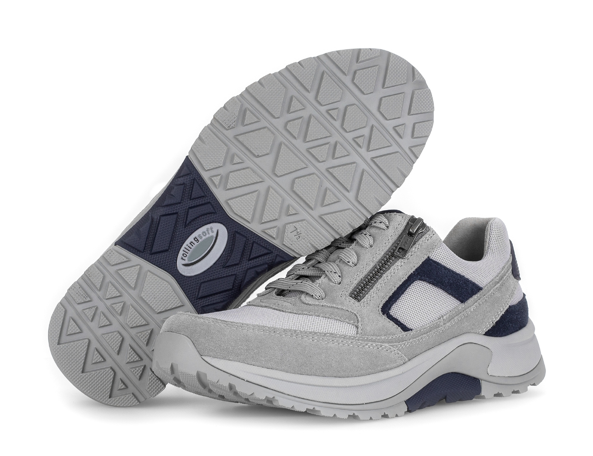 rollingsoft Keilsneaker  , Schnürschuh, Halbschuh, Freizeitschuh, Außenreißverschluss, G-Weite