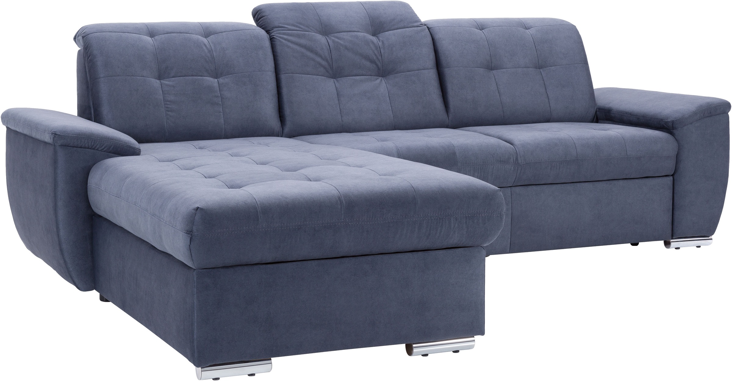 exxpo - sofa fashion Ecksofa »Derby Inkl. Kopfteilverstellung, wahlw. Bett & Bettkasten, L-Form«, EXTRA an Komfort zum Relaxen, Entspannen und Wohlfühlen