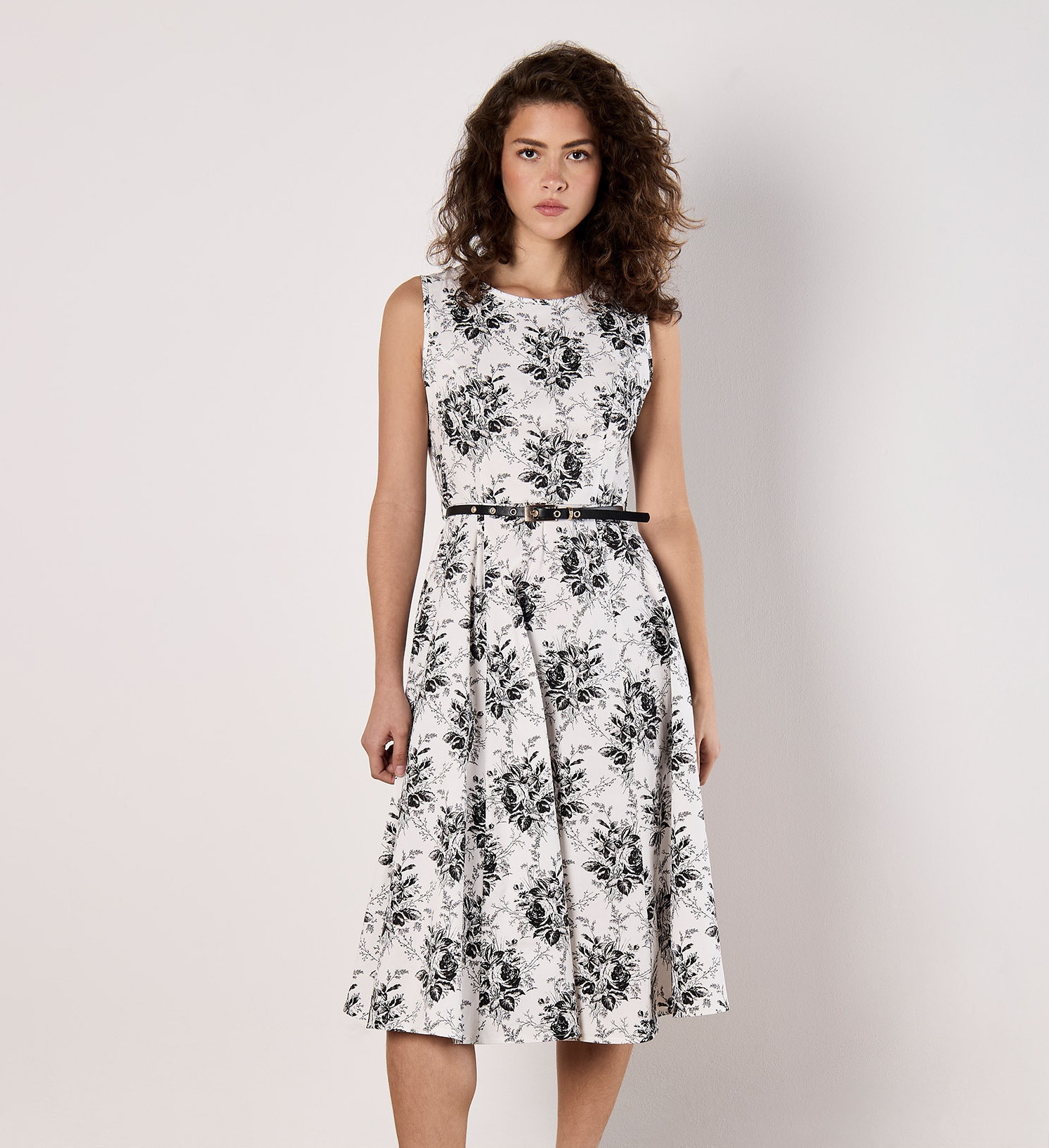 Apricot Midikleid »Midikleid« abnehmbarer Gürte,  mit abmehmbarem Gürtel