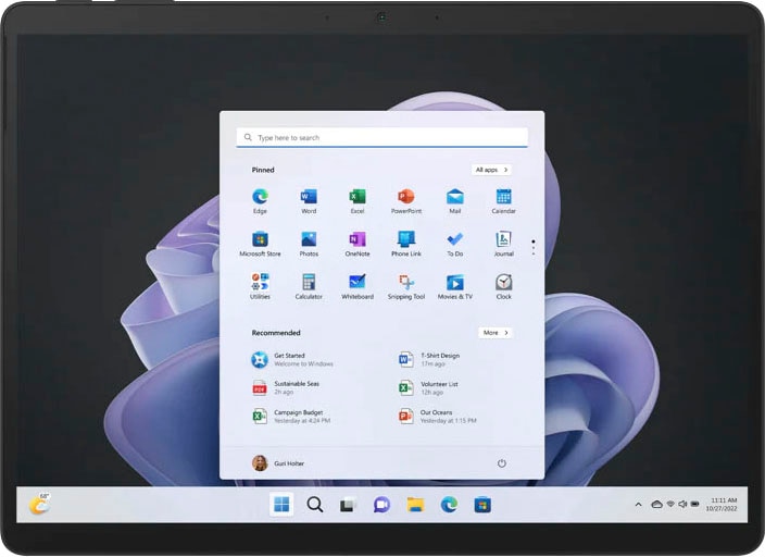 Microsoft Convertible Notebook »Surface Pro 9«, 33 cm, / 13 Zoll, Intel, Core i7, Iris Xe Graphics, 512 GB SSD