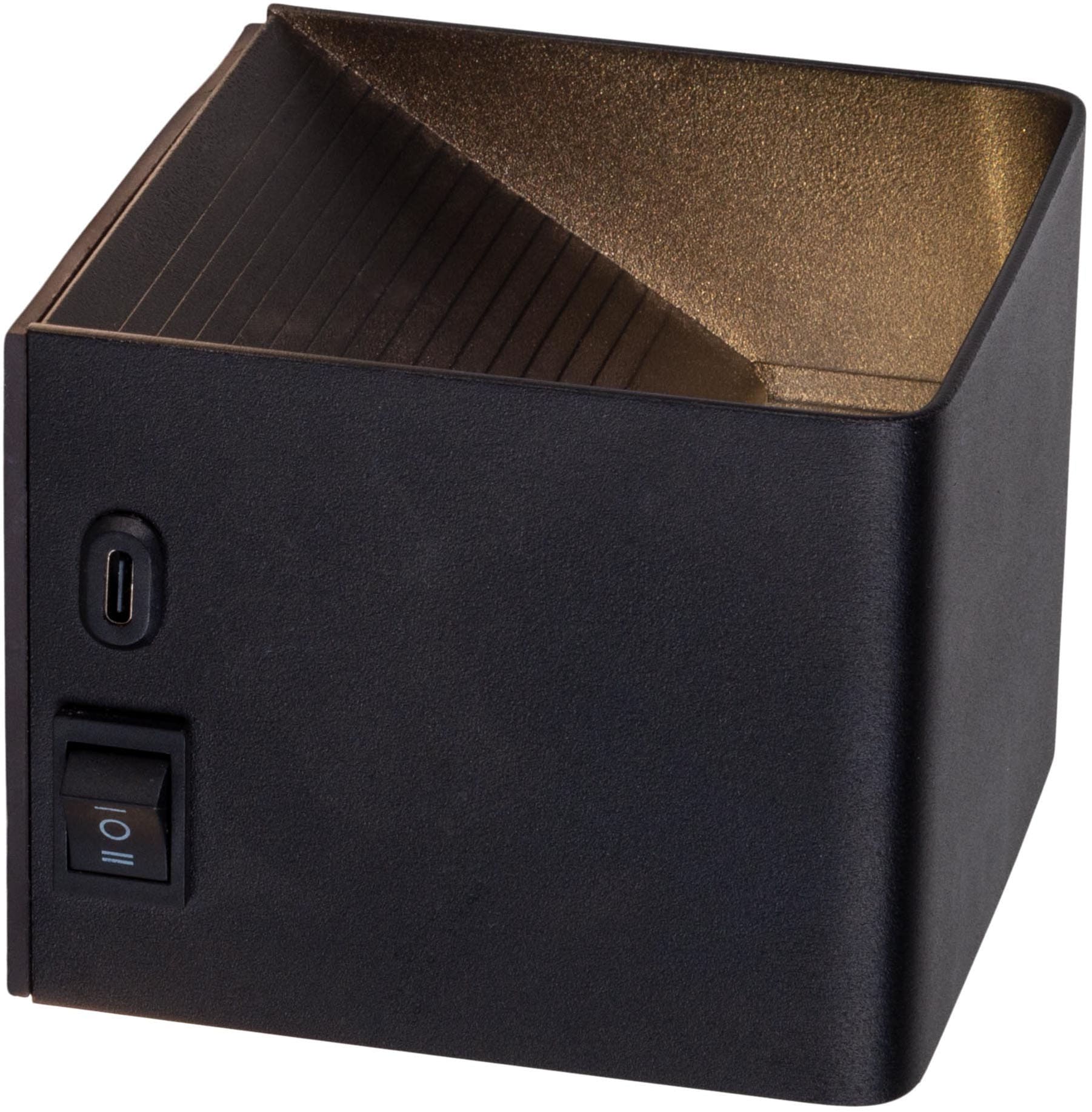 näve LED Wandleuchte »Cube« LED-Modul 1 Stk. Warmweiß Akku, magnetisch, Bewegungssensor, Memory, USB-C, Kippschalter