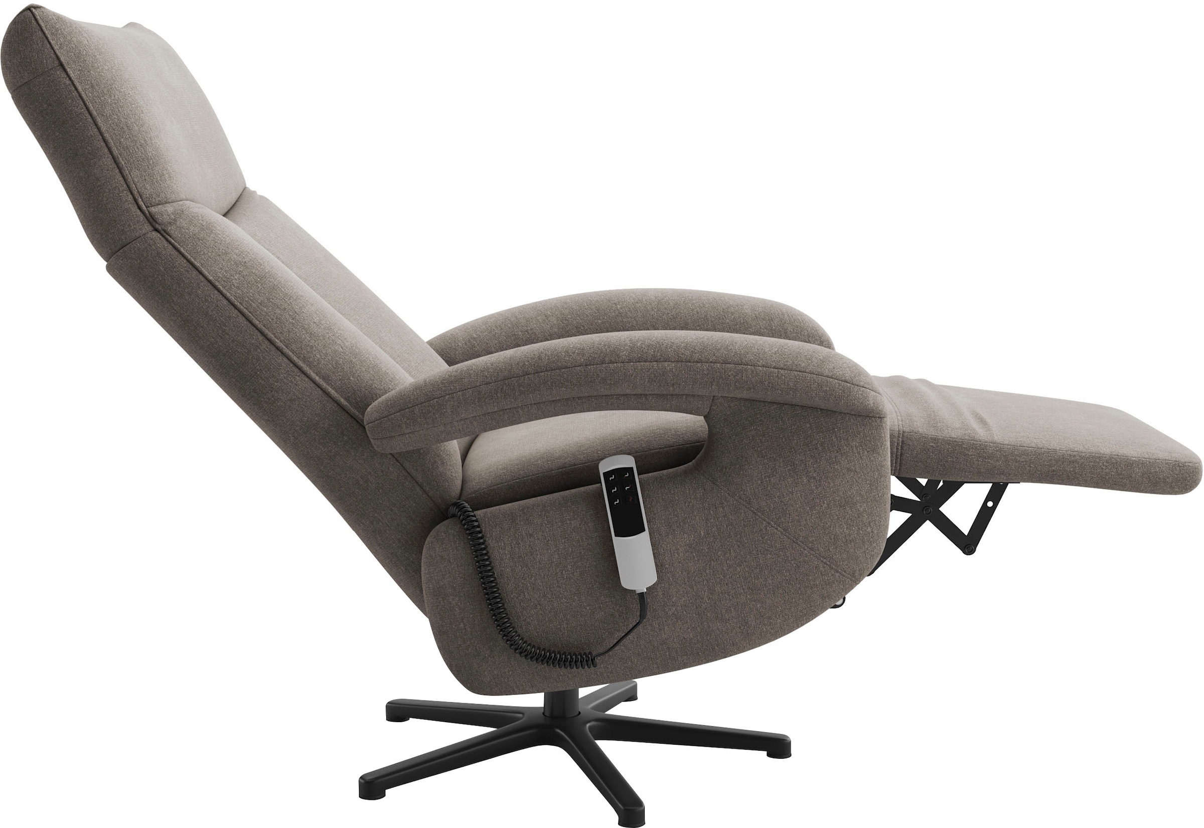sit&more TV-Sessel »Zoe, inkl. Kopfteilverstellung & 360° Drehfunktion«, wahlweise mit 2 Motoren, Akku & Aufstehhilfe